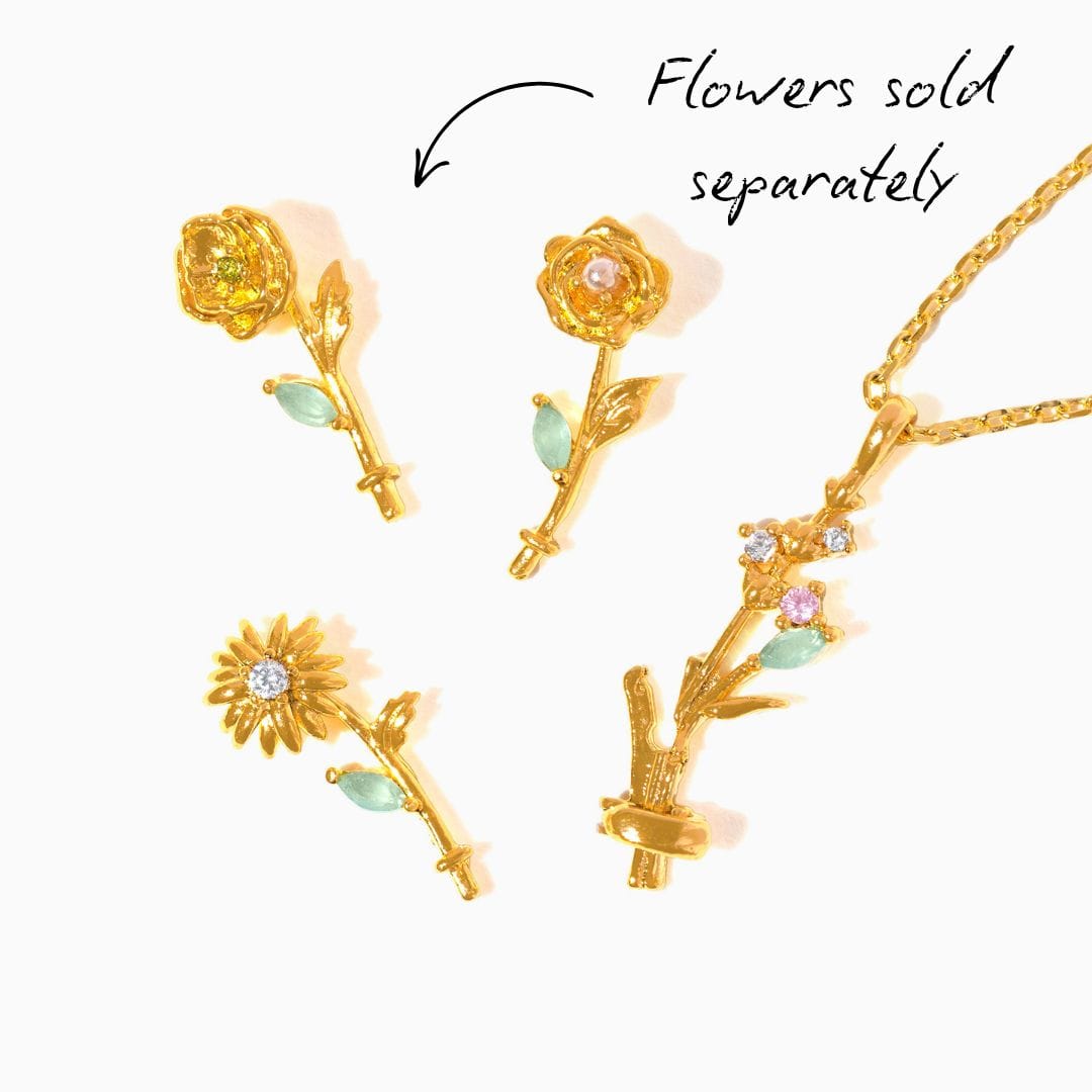 Birth Month Flower Necklace Base