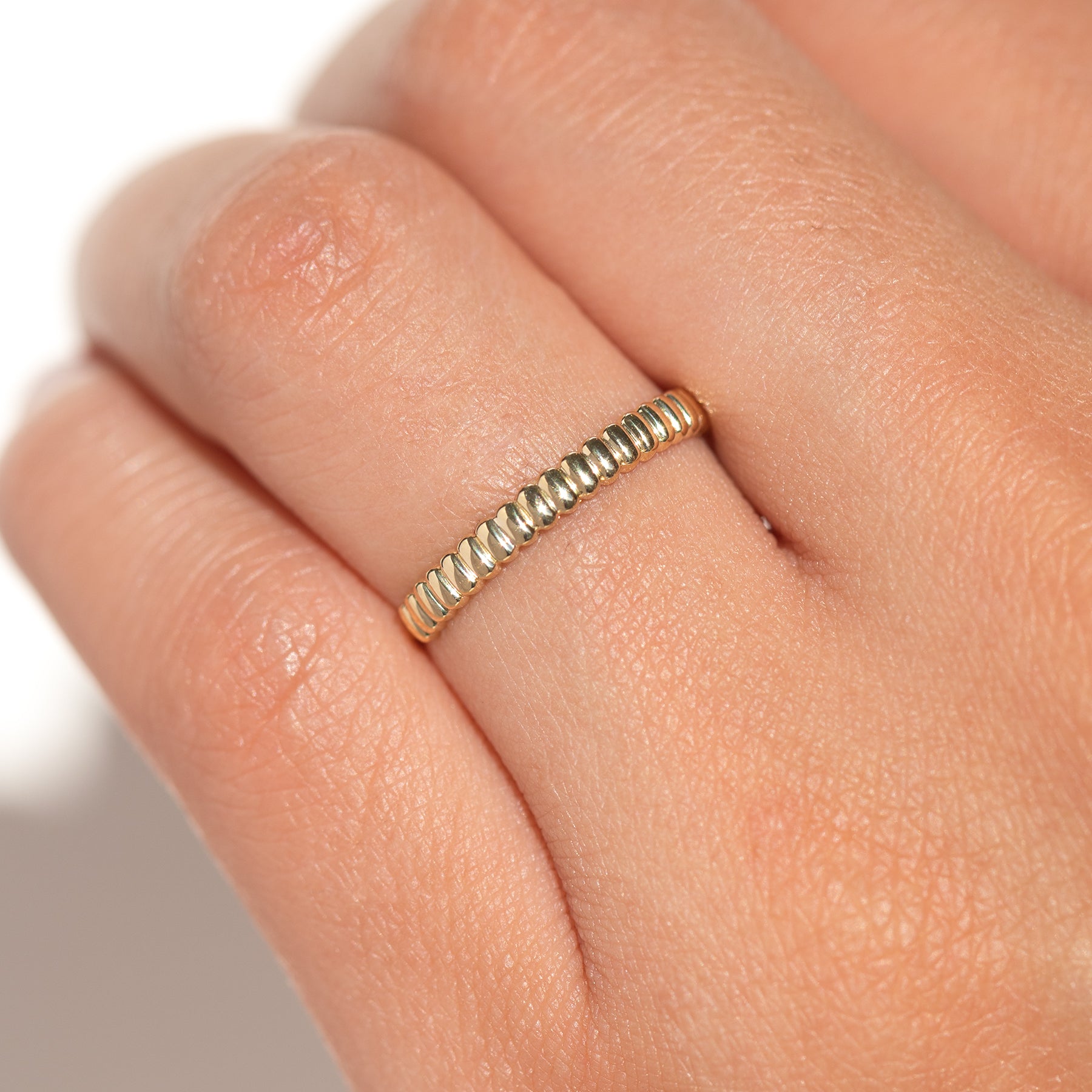 14k Solid Gold Hope Ring