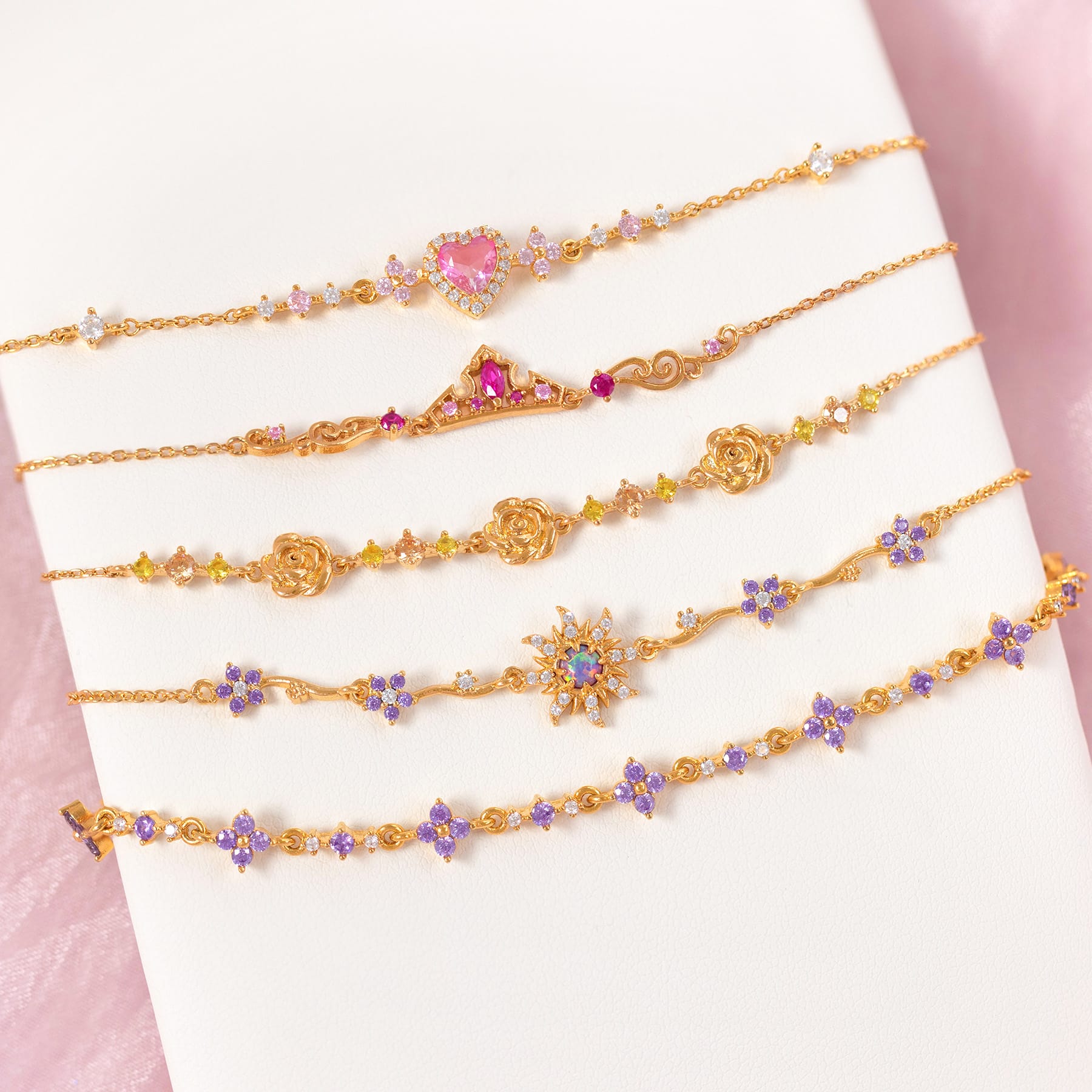 Disney Beauty & The Beast Enchanted Rose Bracelet