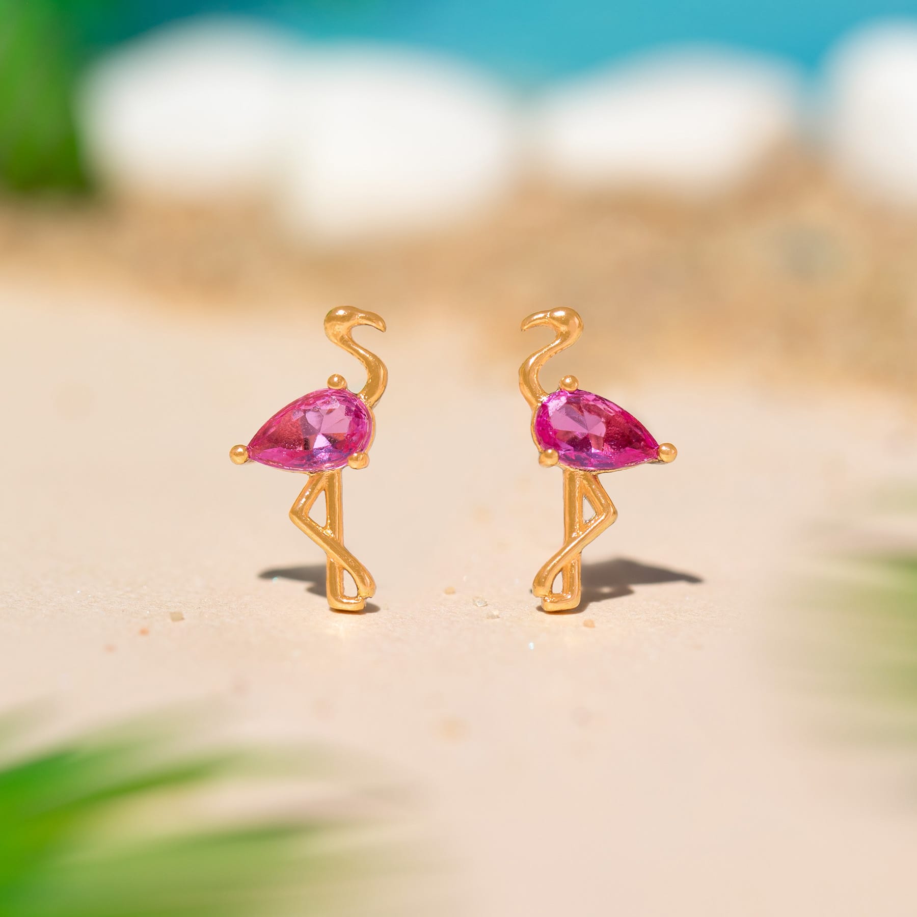 Flamingo Studs