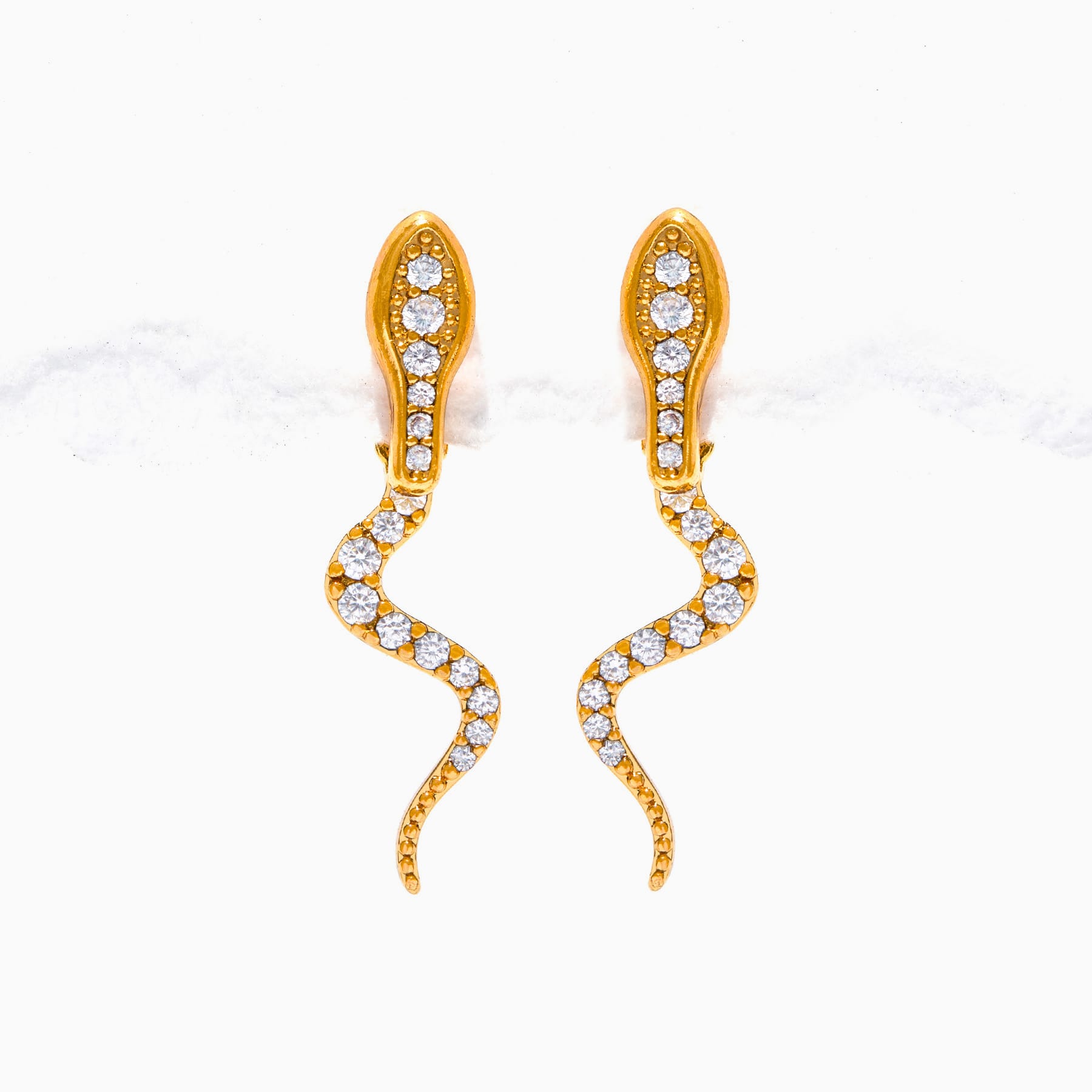 Python Ear Jacket Earrings