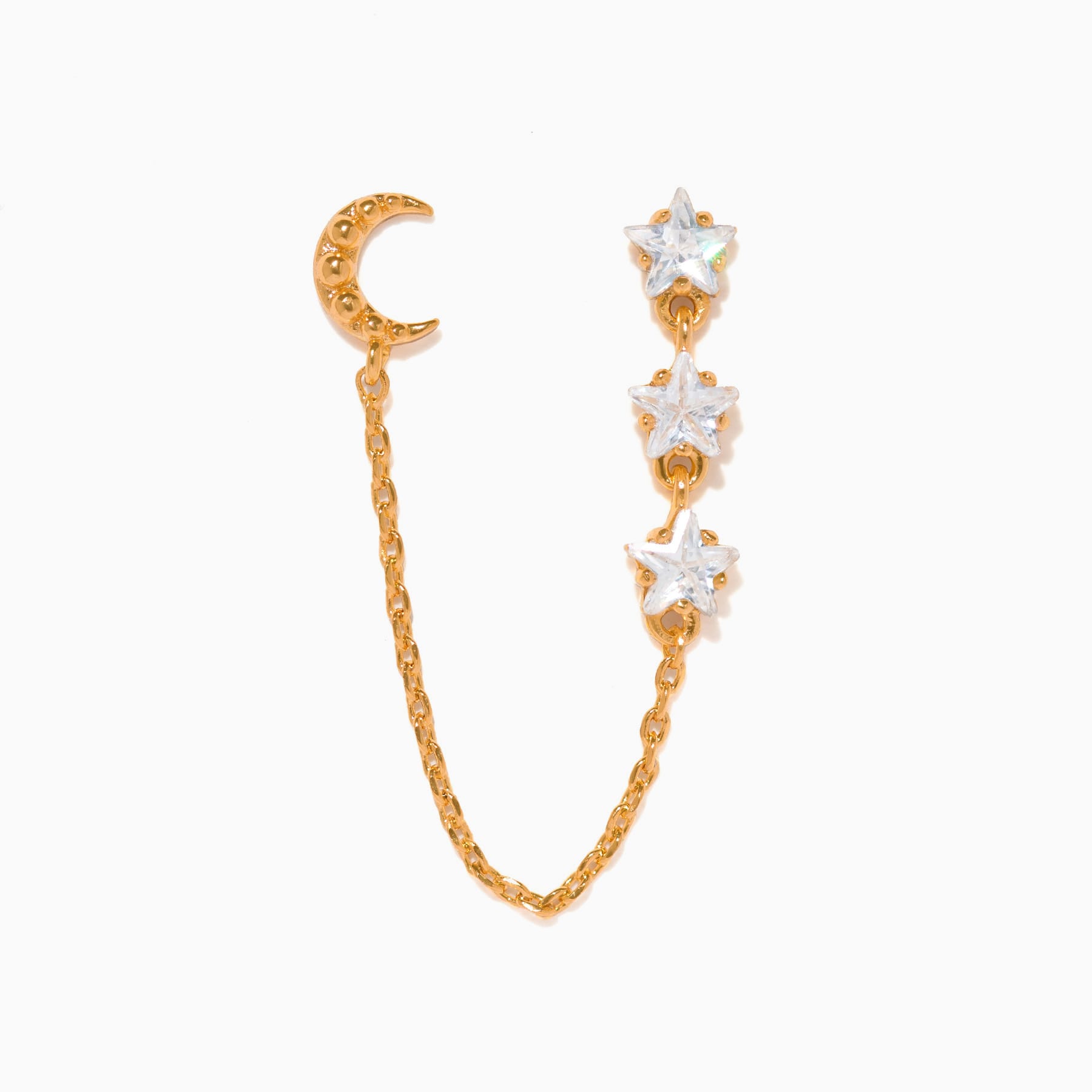 Lunar Link Double Stud Earring