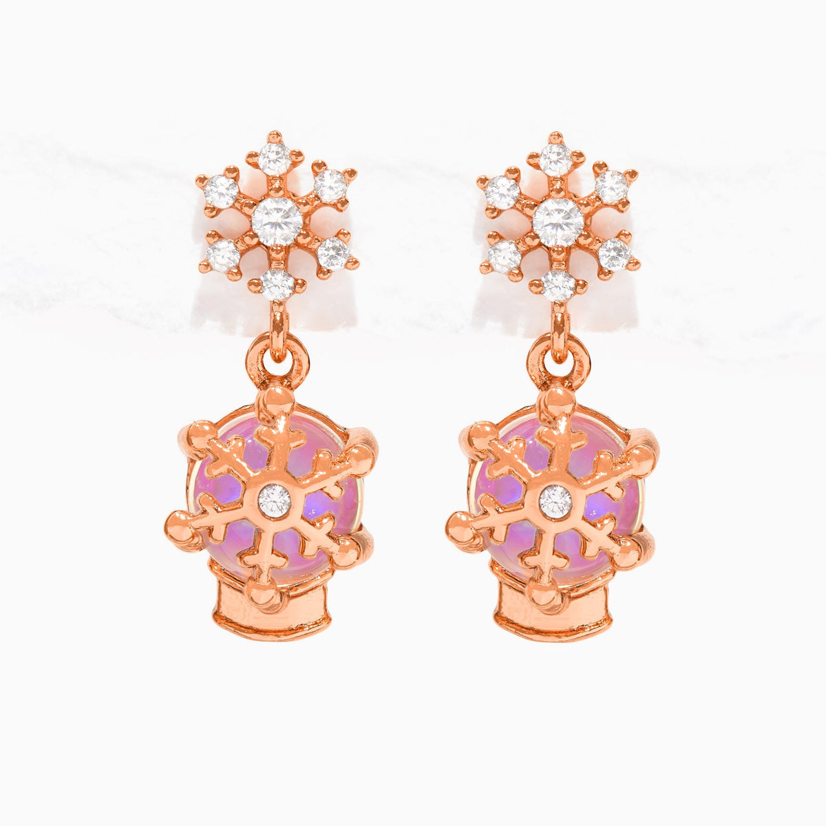 Snow Globe Dangle Earrings