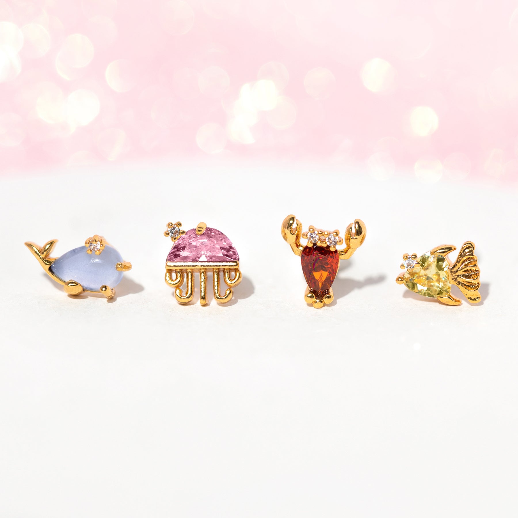 Deep Blue Sea Stud Set