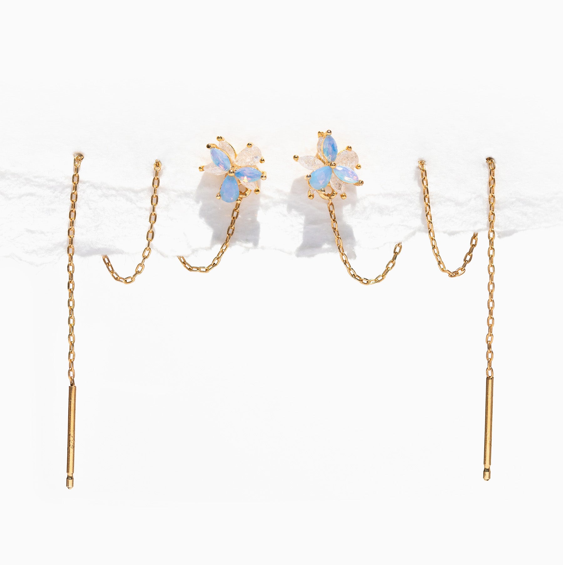 Bluebell Blossom Threader Earrings