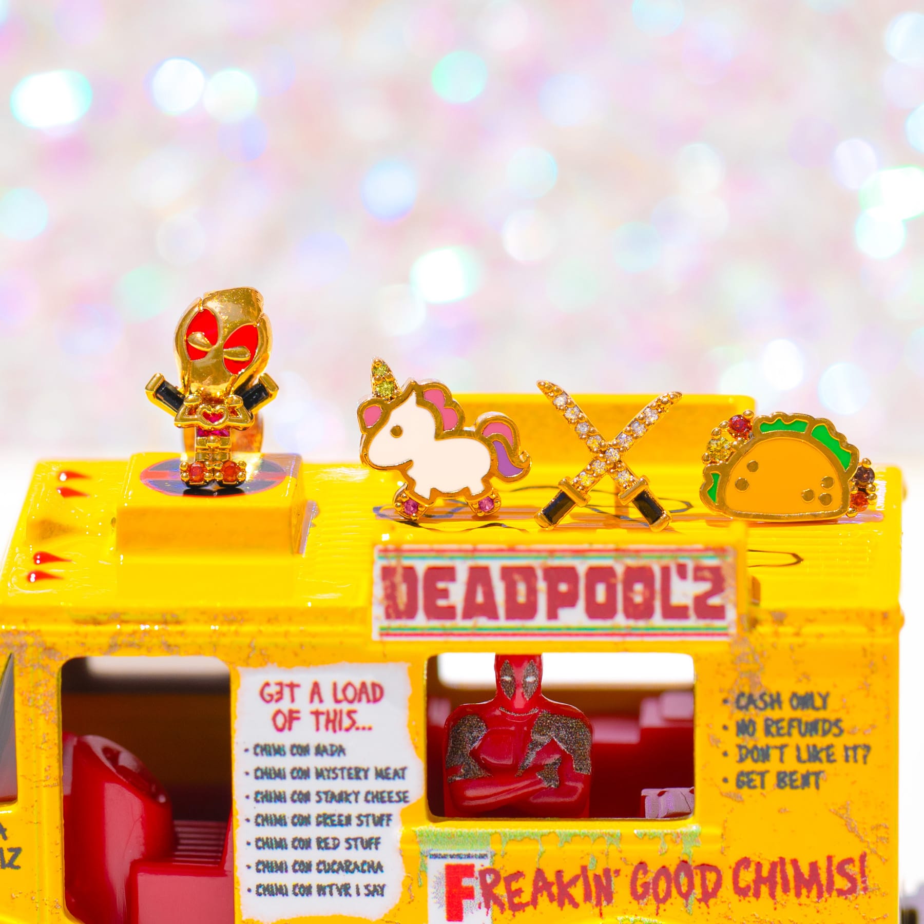 Marvel's Deadpool Earring Set