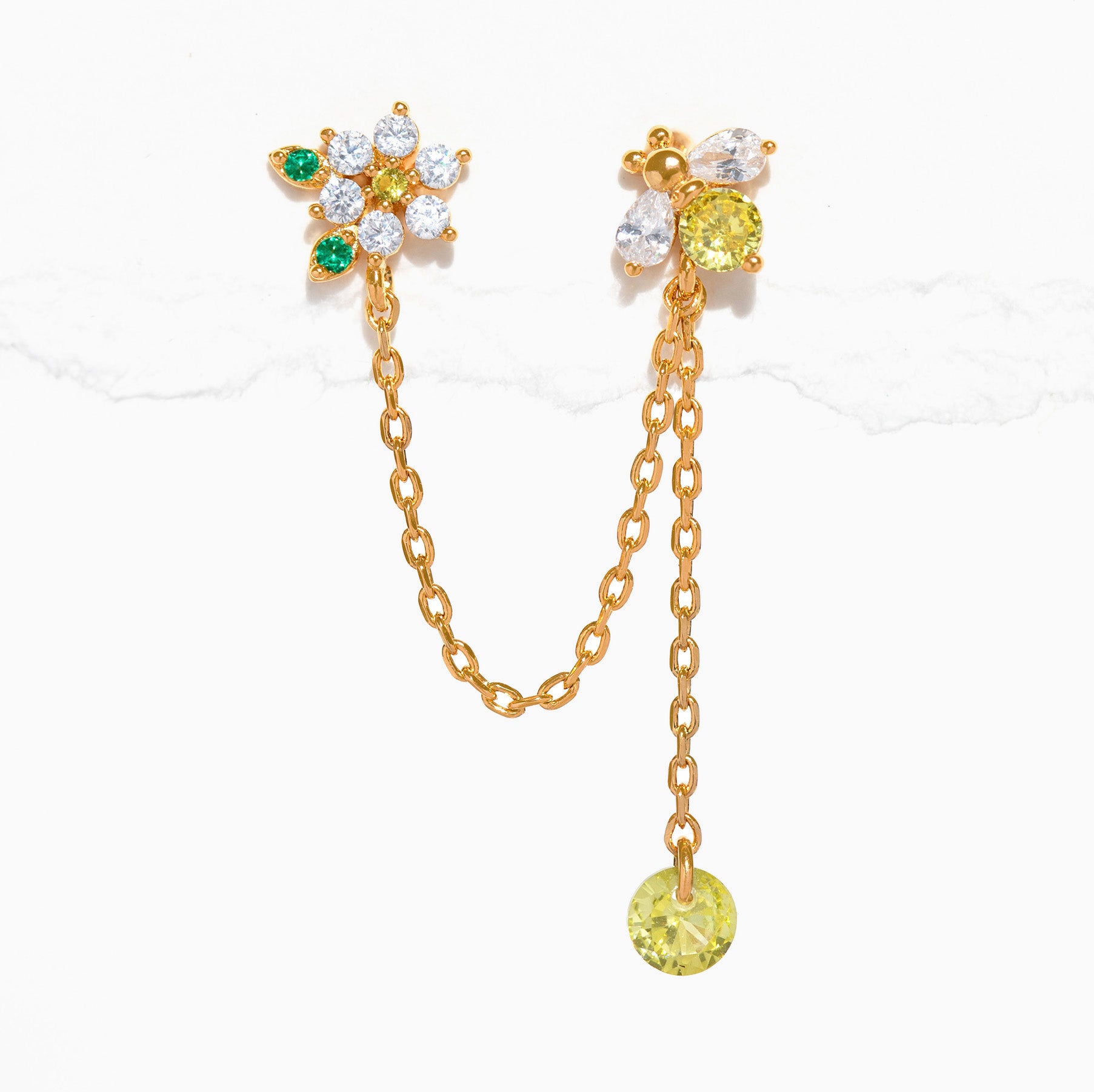Sting Like a Bee Double Stud Earring