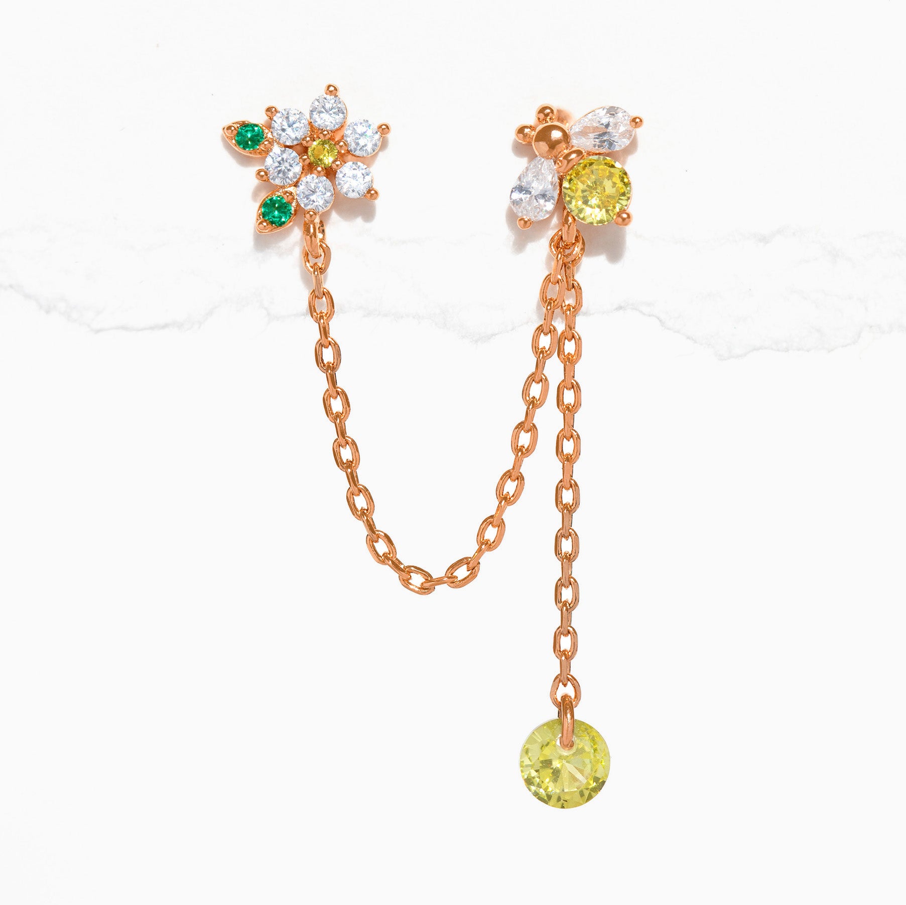 Sting Like a Bee Double Stud Earring