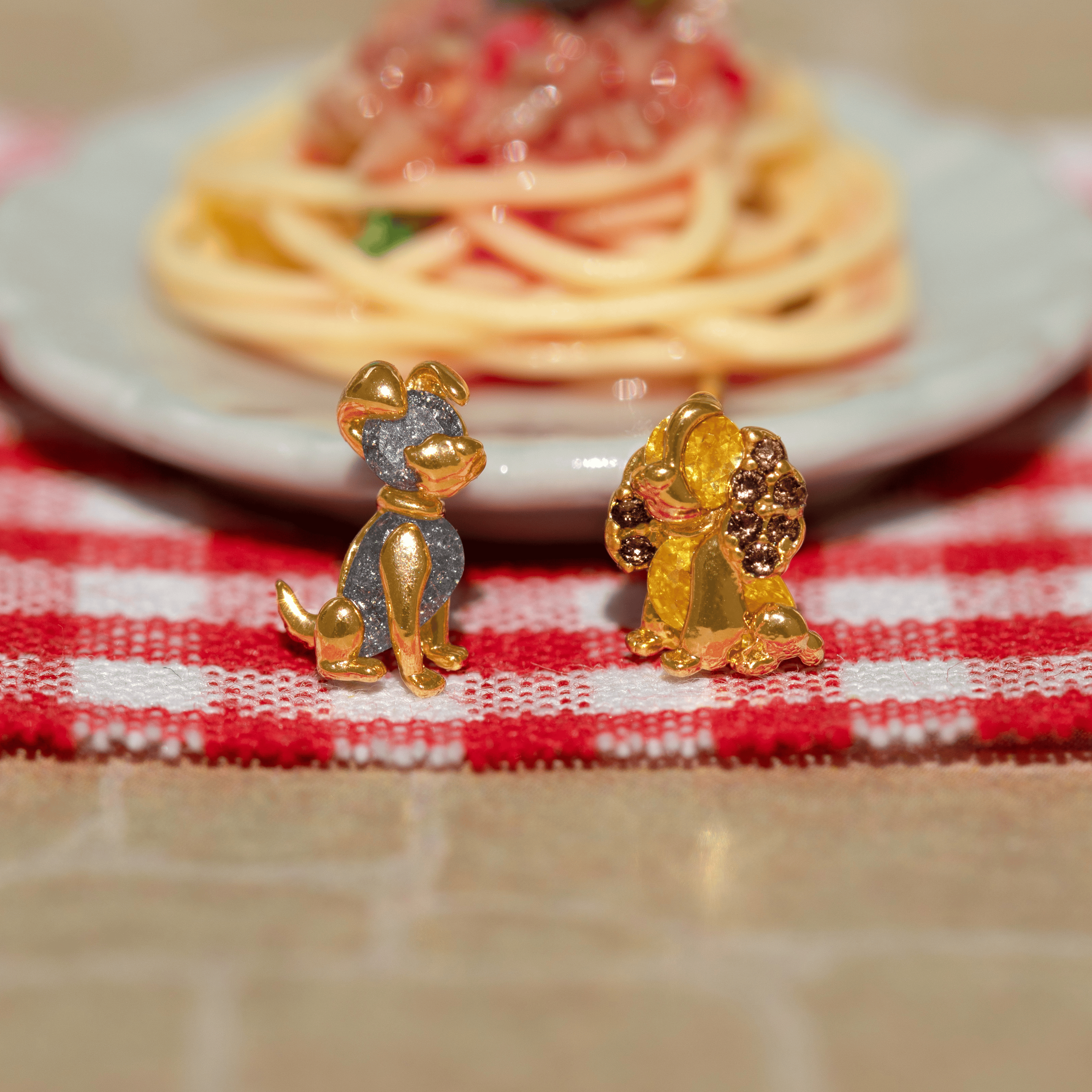 Disney Lady and the Tramp Studs