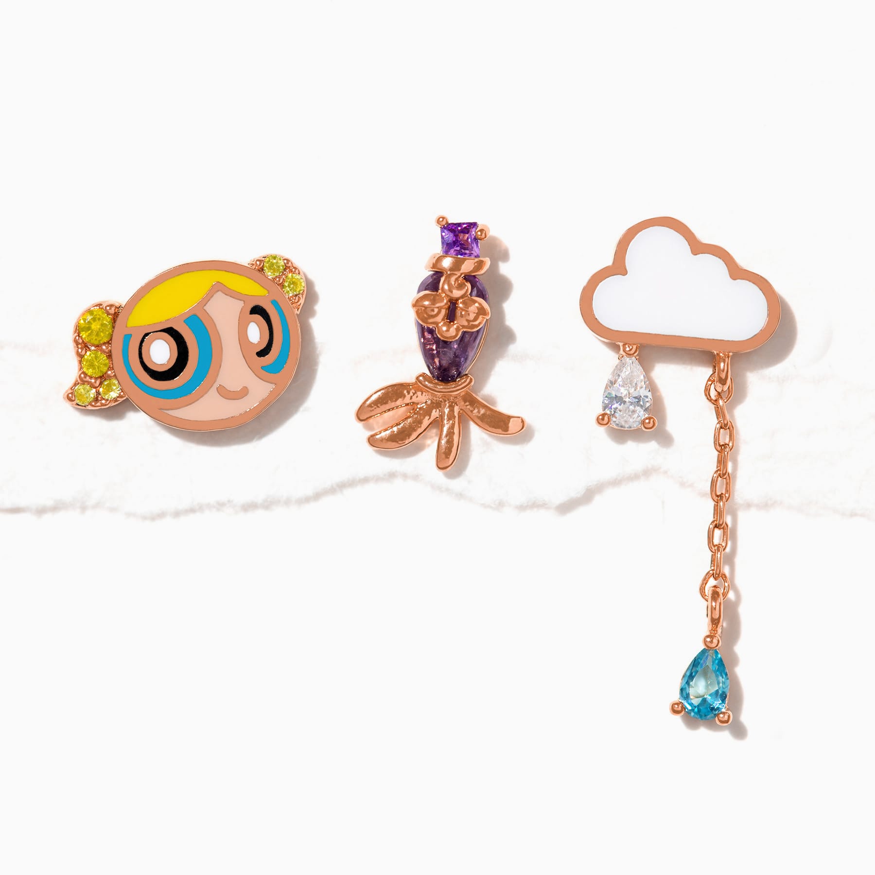 The Powerpuff Girls Bubbles Stud Set