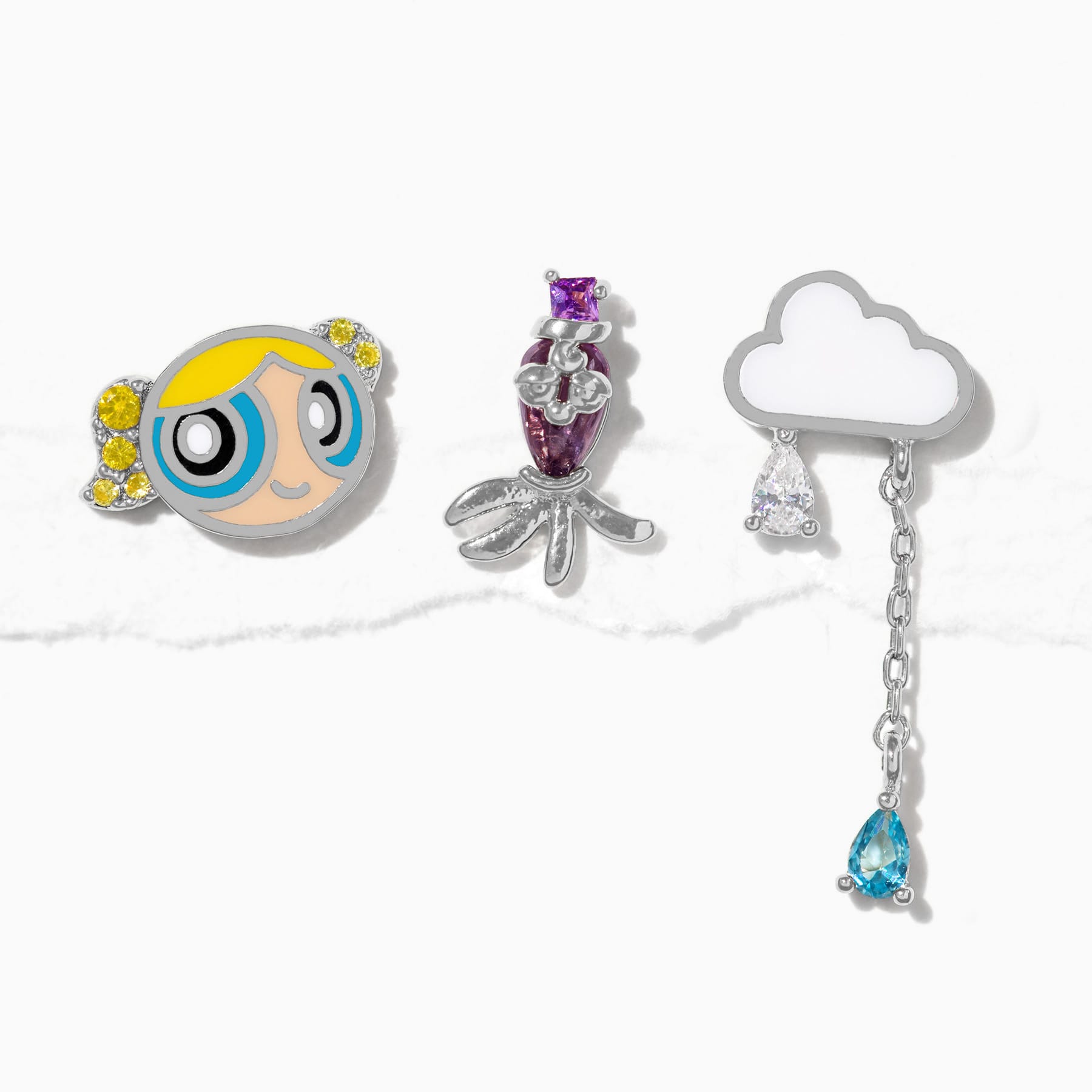 The Powerpuff Girls Bubbles Stud Set