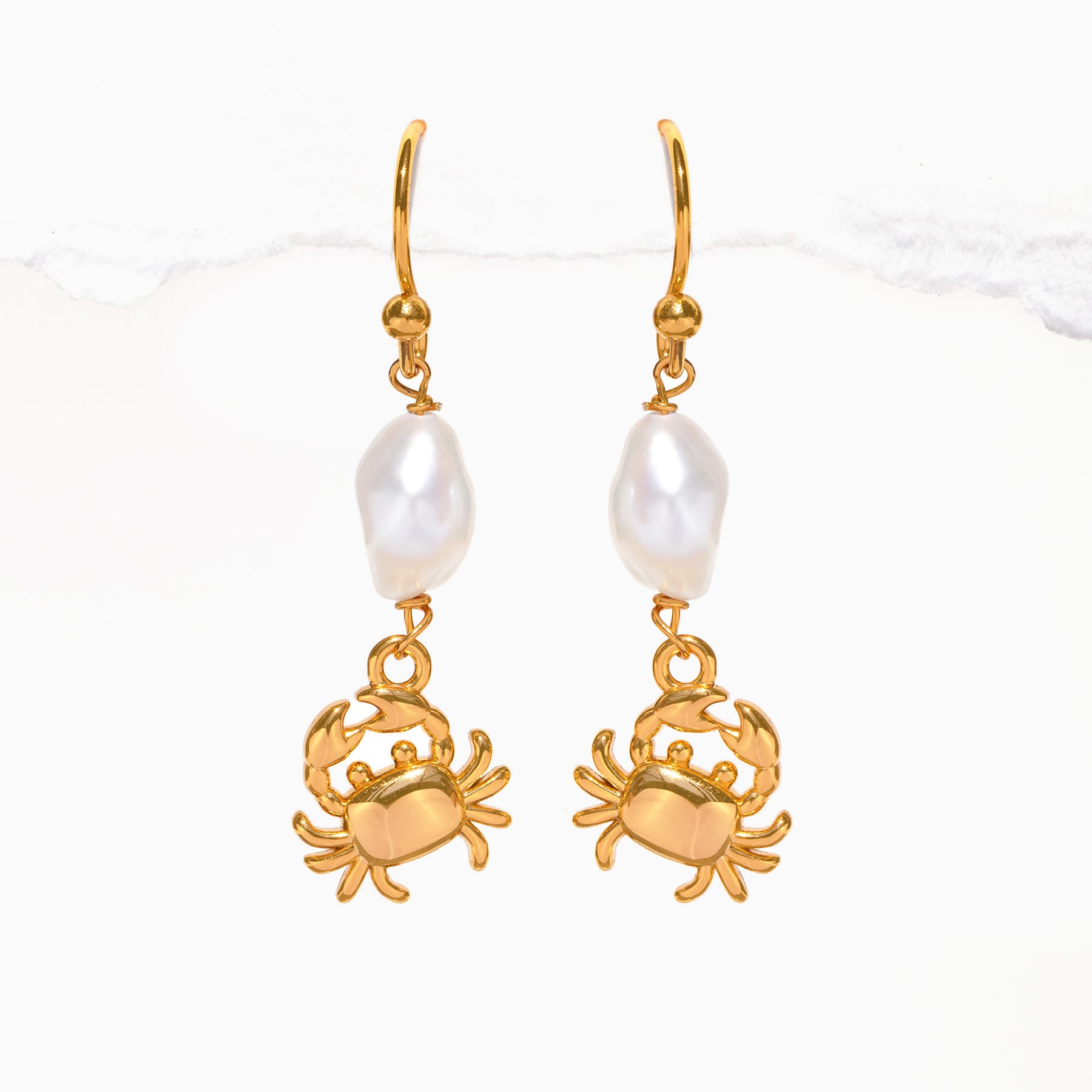 Pearl Catcher Dangle Earrings