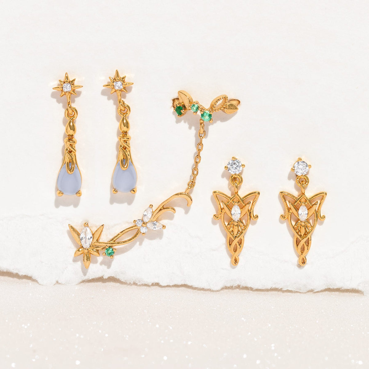 The Lord of the Rings Elven Ear Cuff + Stud