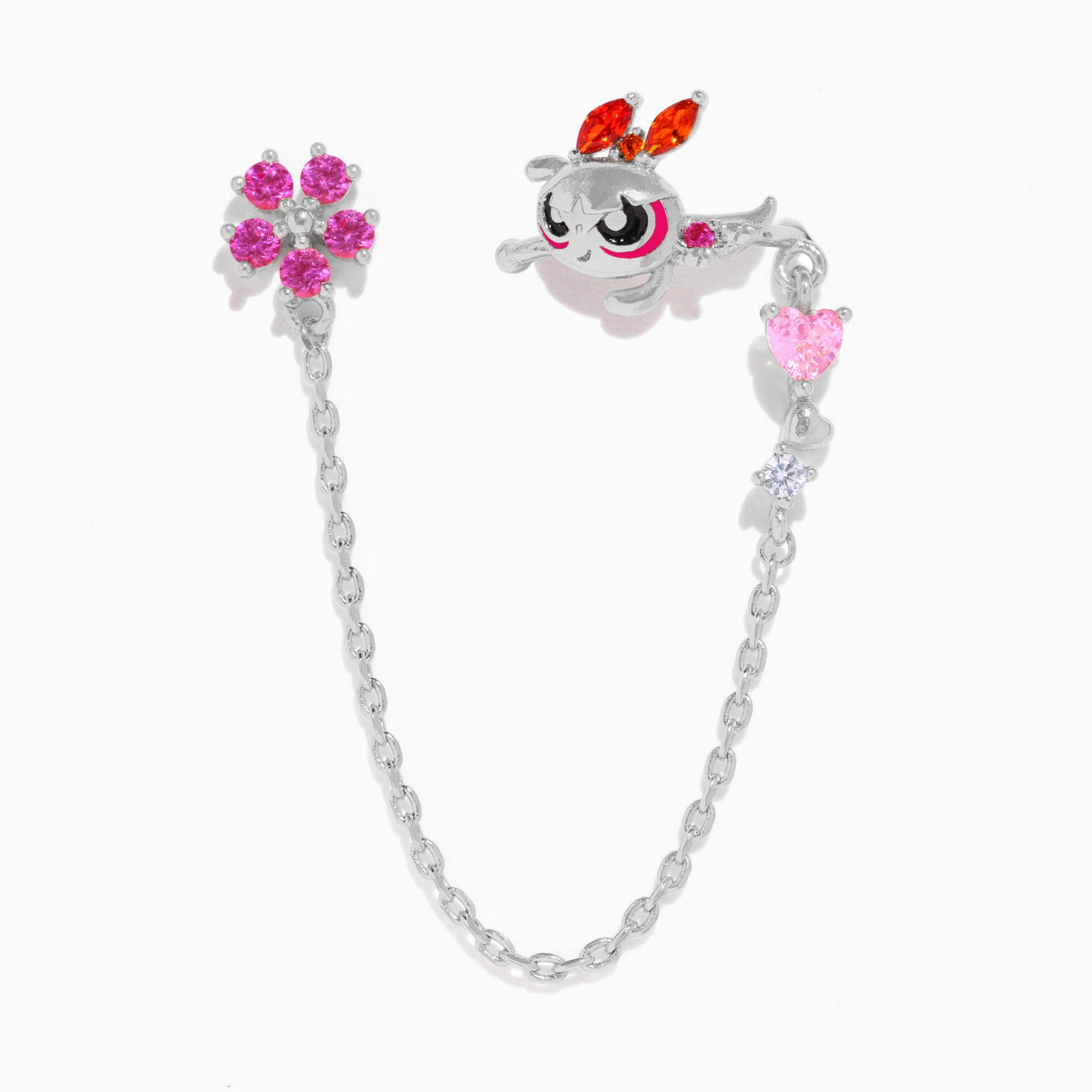 The Powerpuff Girls Blossom Stud + Ear Cuff