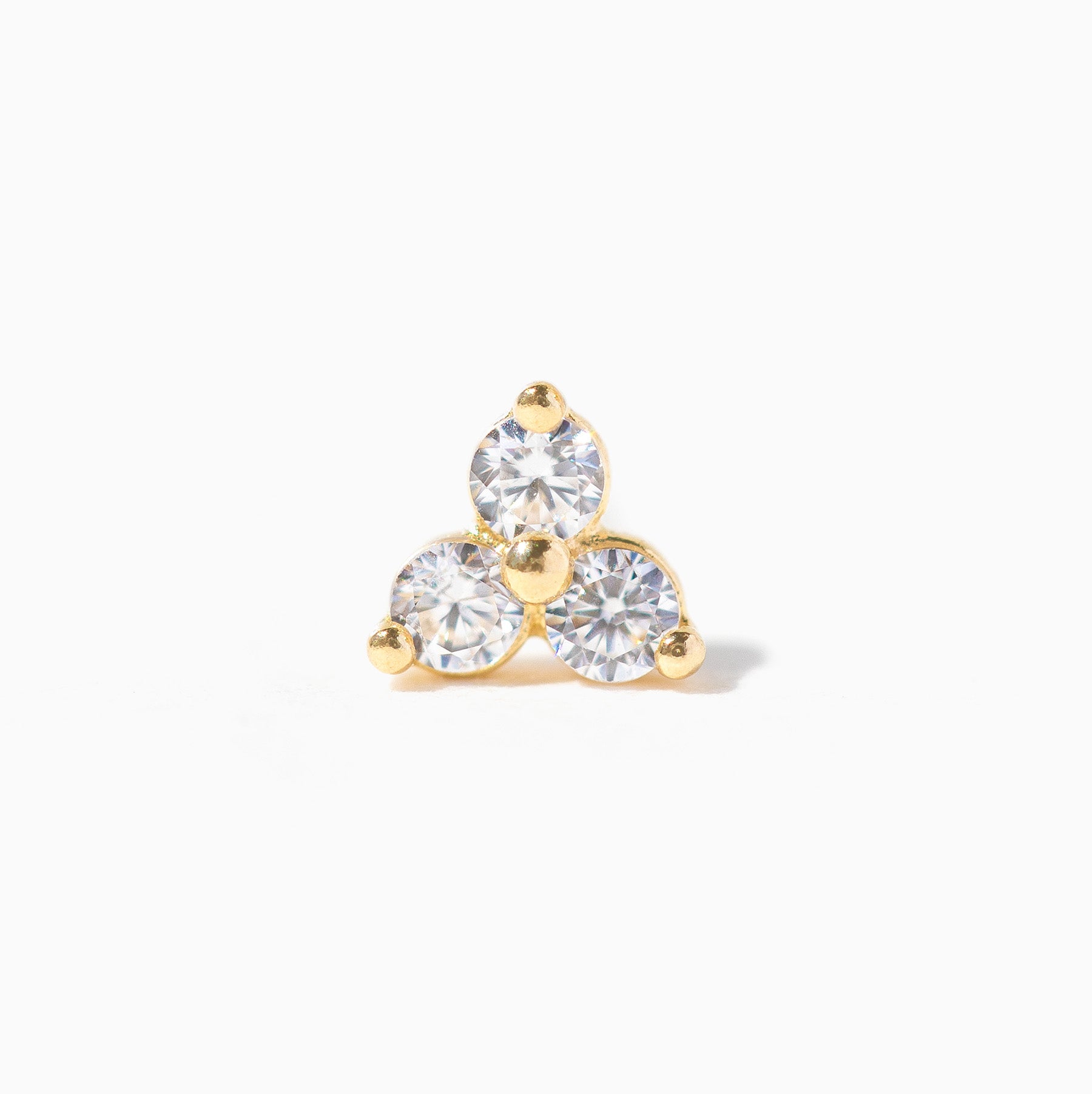 14k Solid Gold Baby Blossom Stud