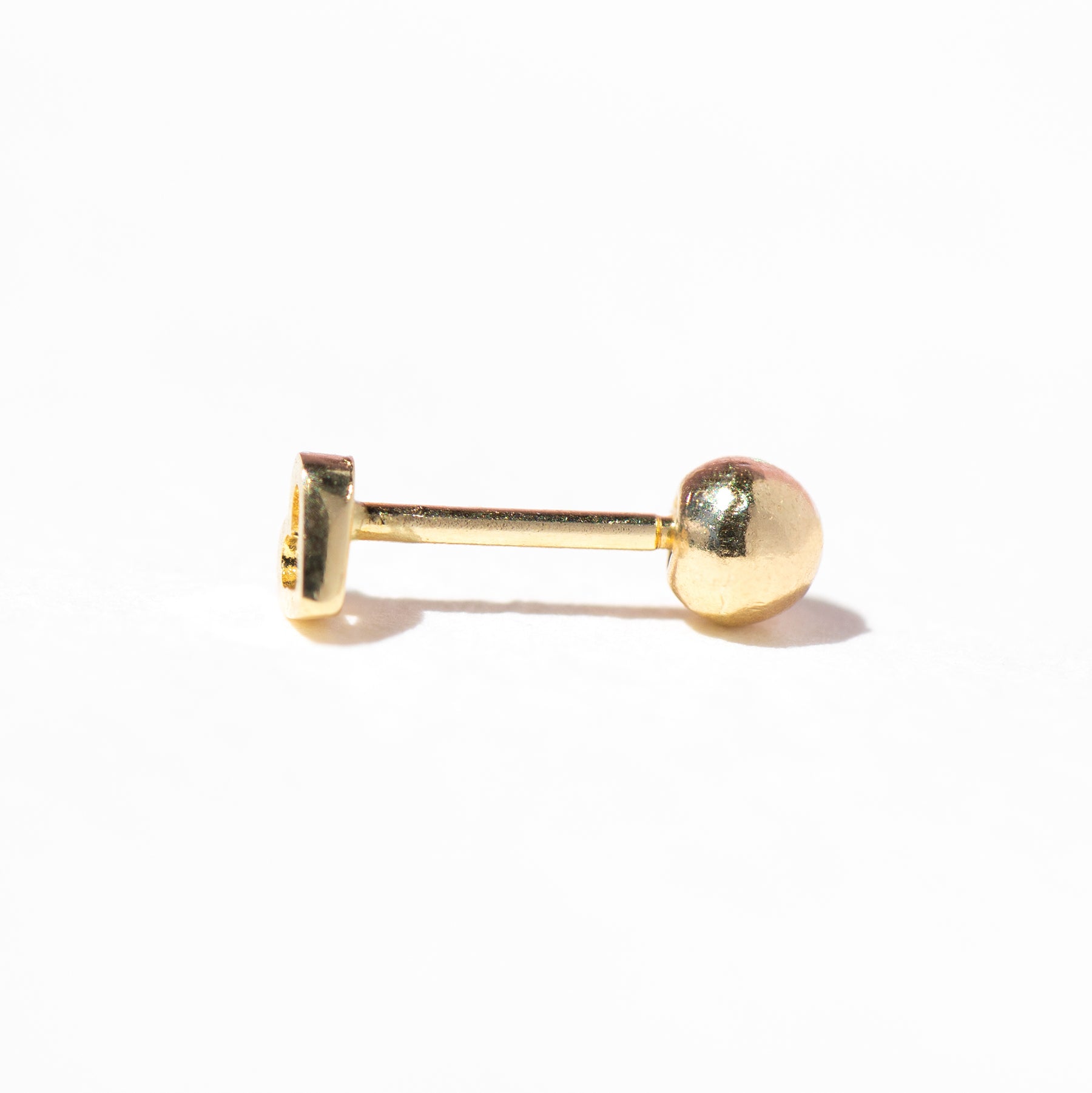 10k Solid Gold Open Heart Stud