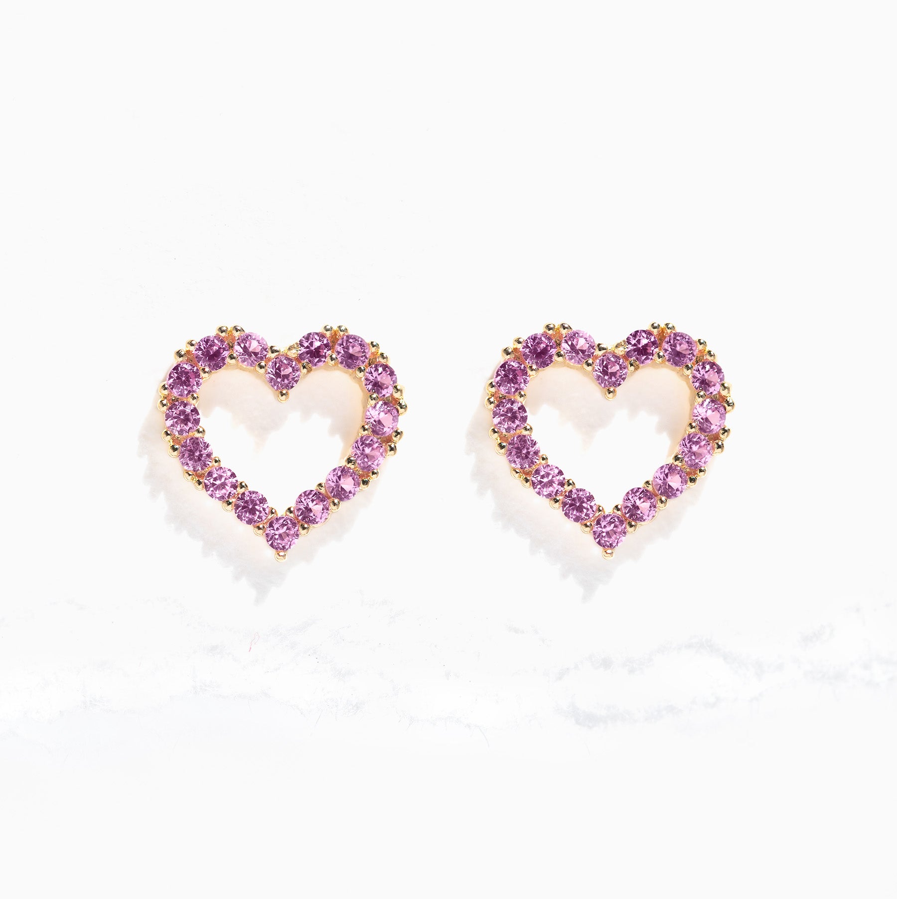 14l Solid Gold Endless Love Studs