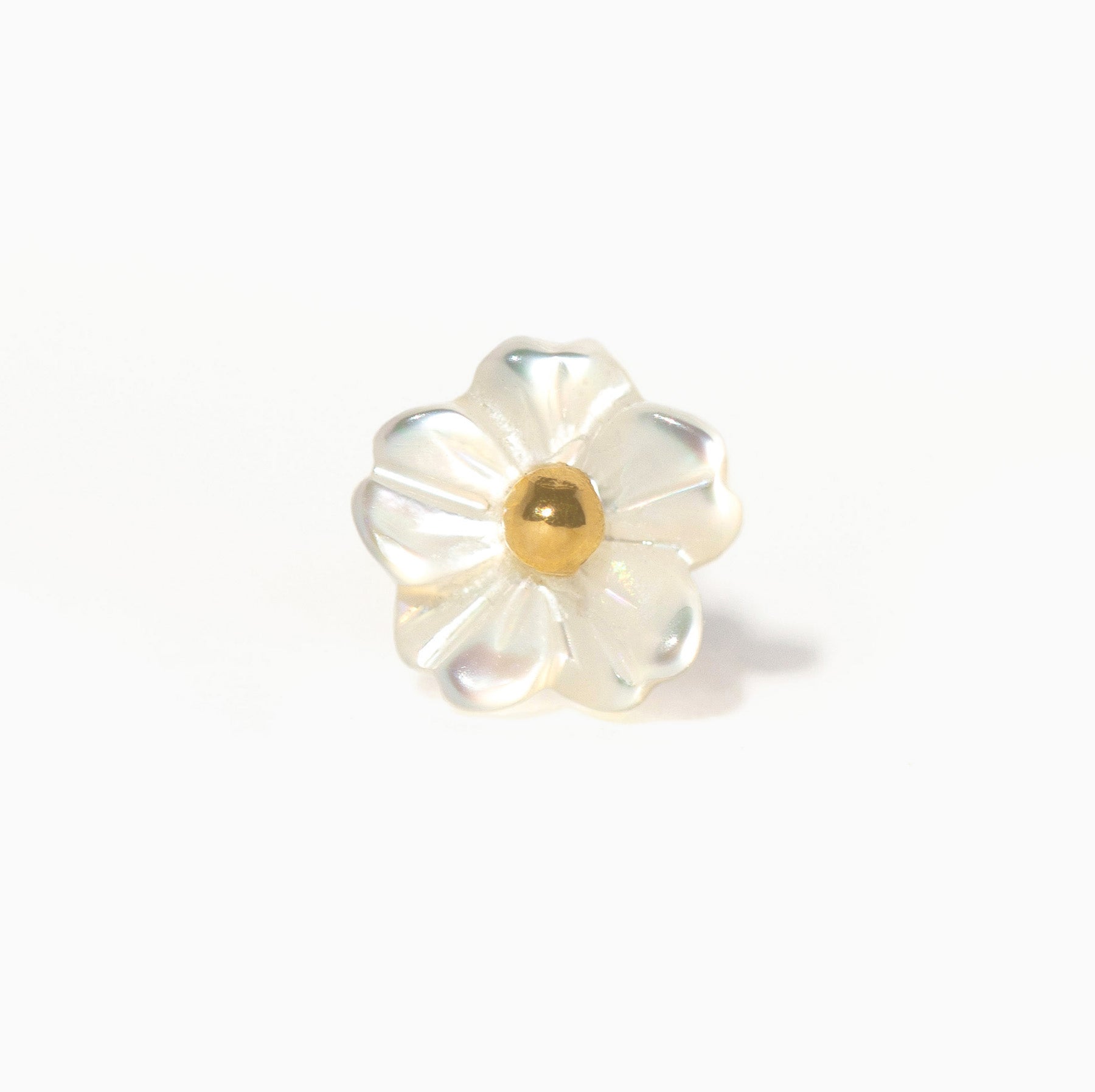 14k Solid Gold Oopsie Daisy Ball Back Stud