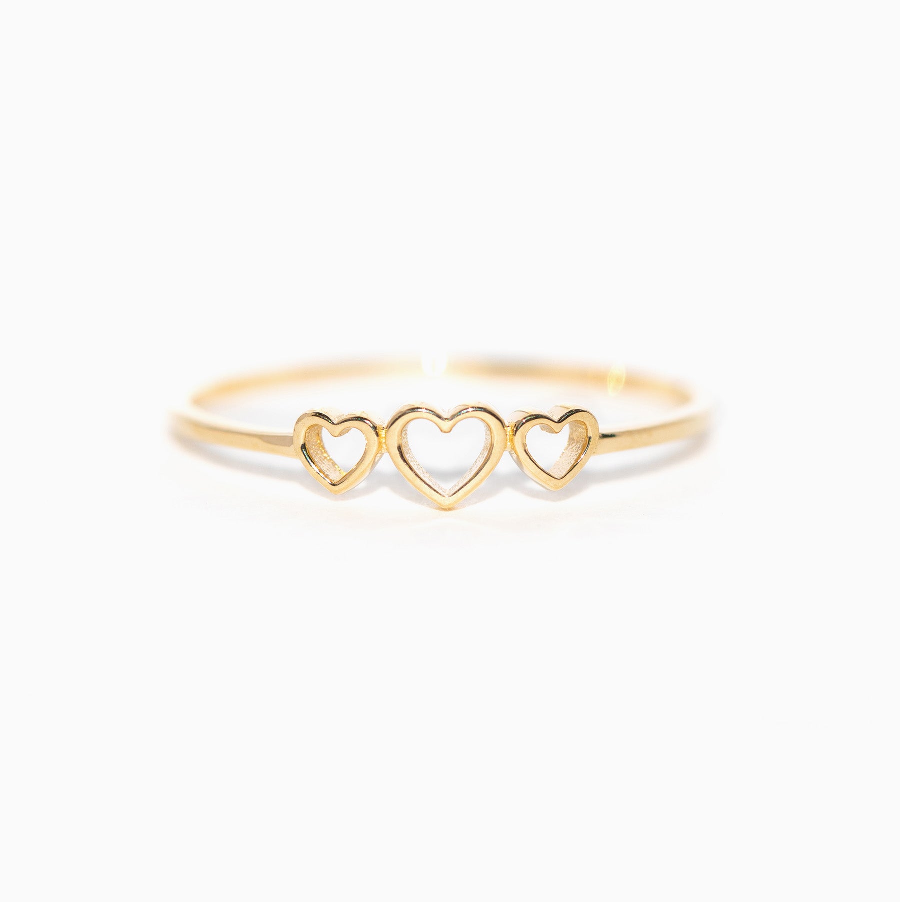 14k Solid Gold Amore Ring