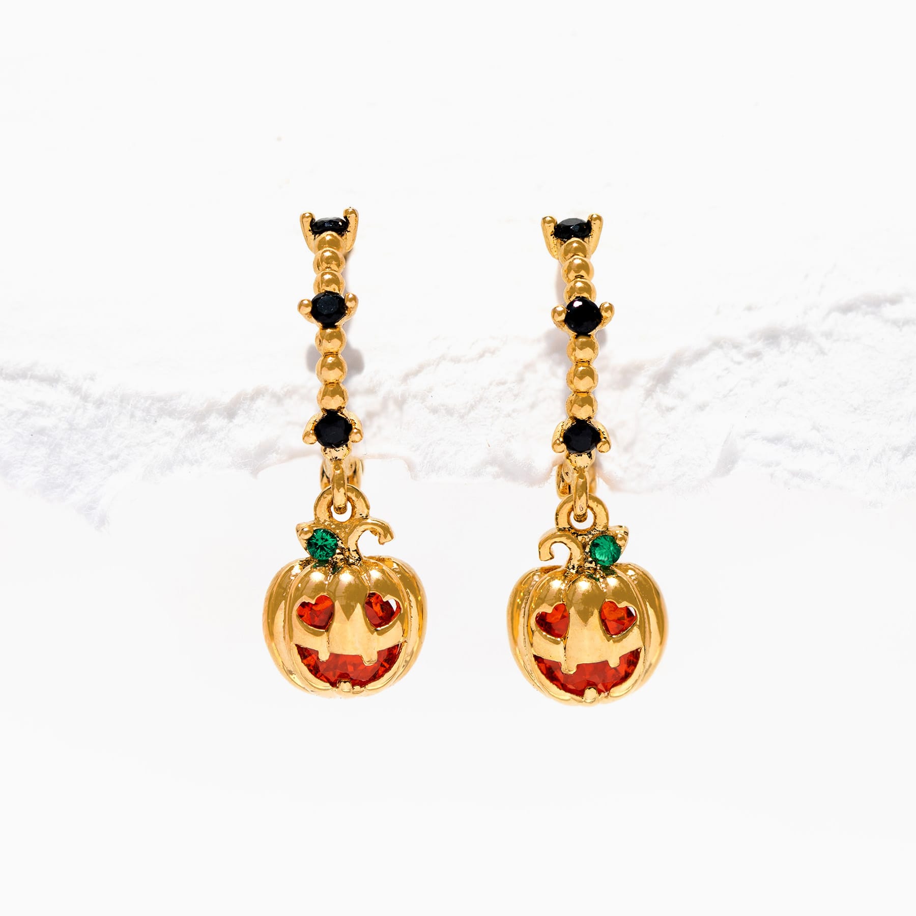 Pumpkin Spice Dangle Hoops