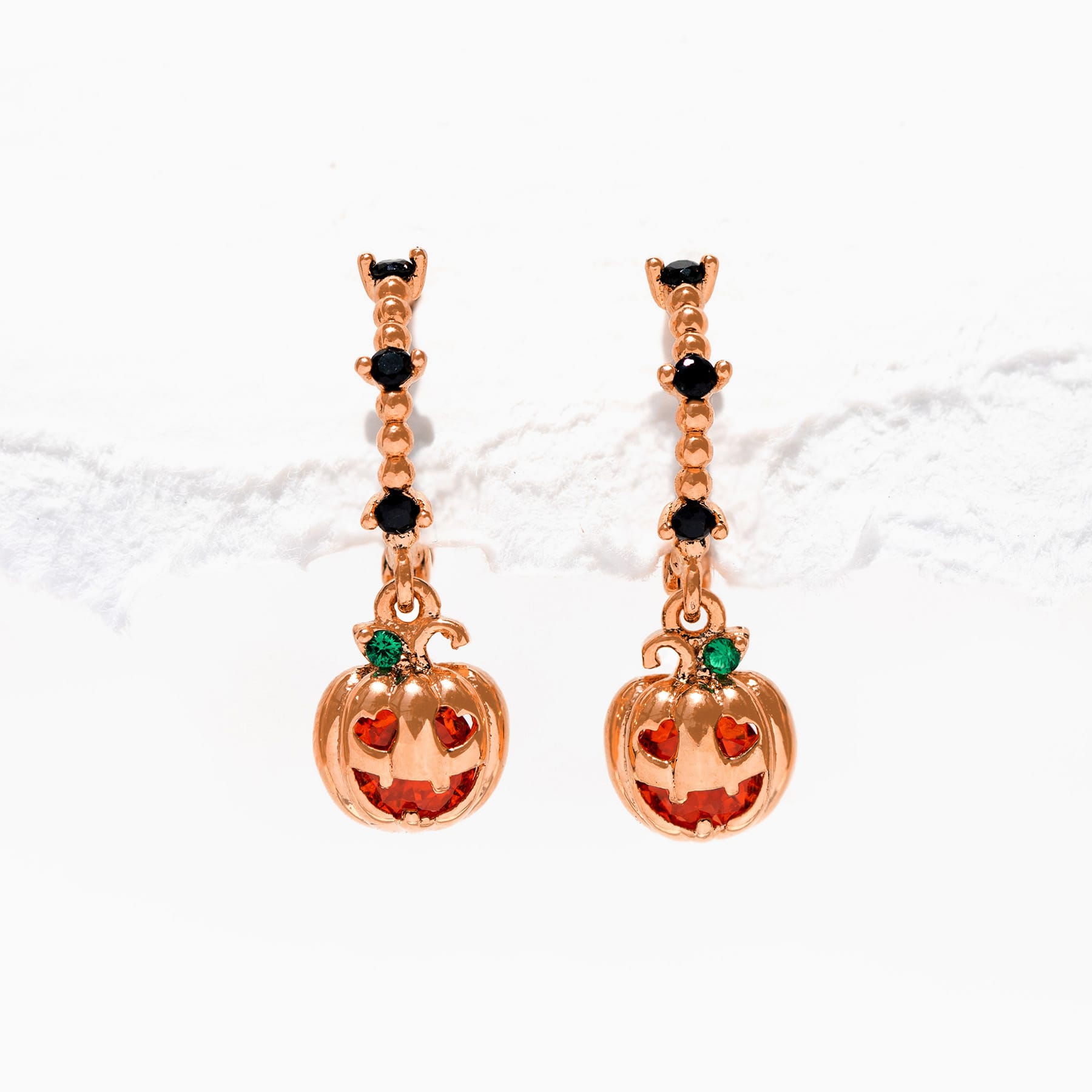 Pumpkin Spice Dangle Hoops