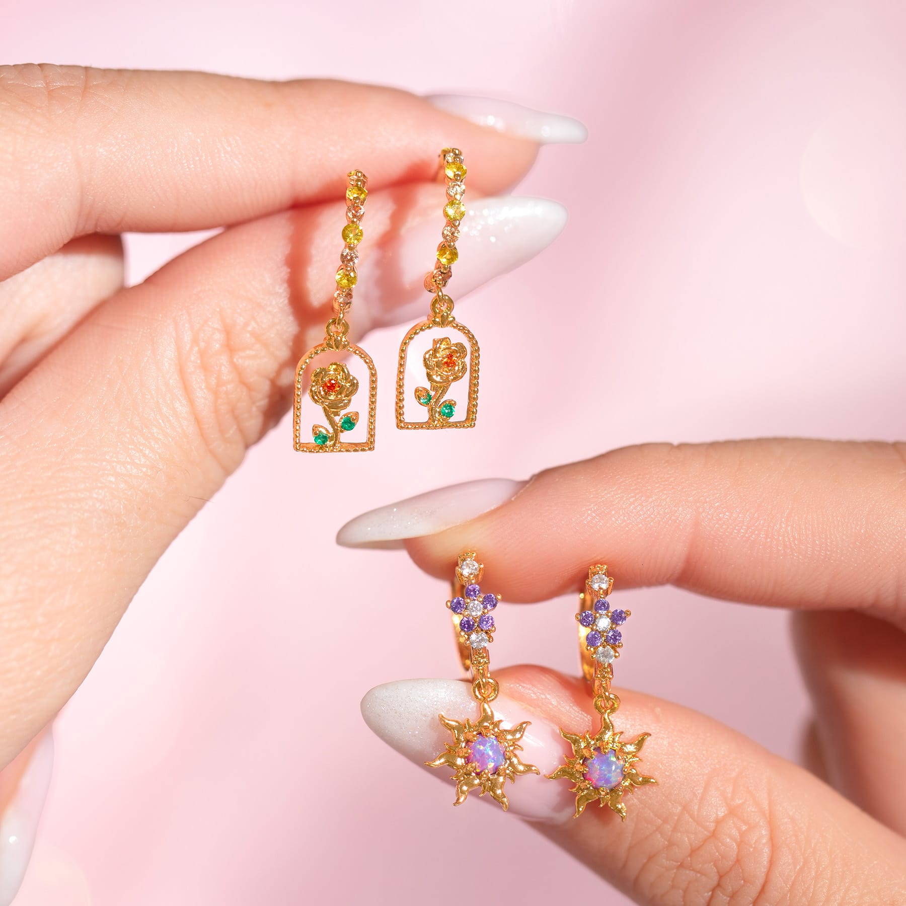 Disney Princess Tangled Corona's Crest Hoops