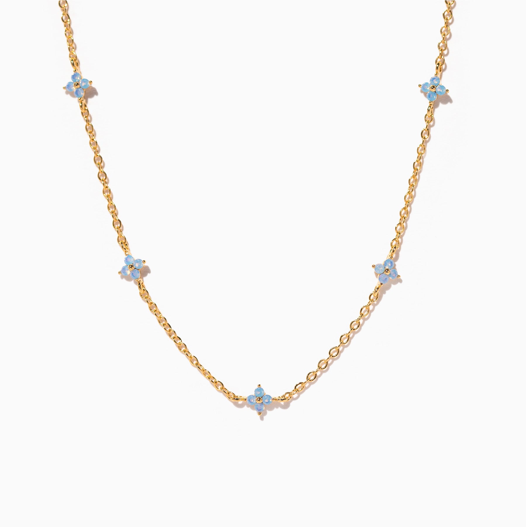 Blue Blossom Love Necklace