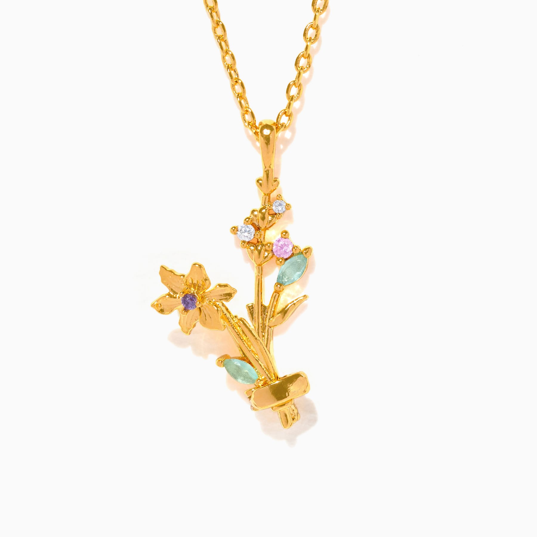 Birth Month Flower Necklace Bundle