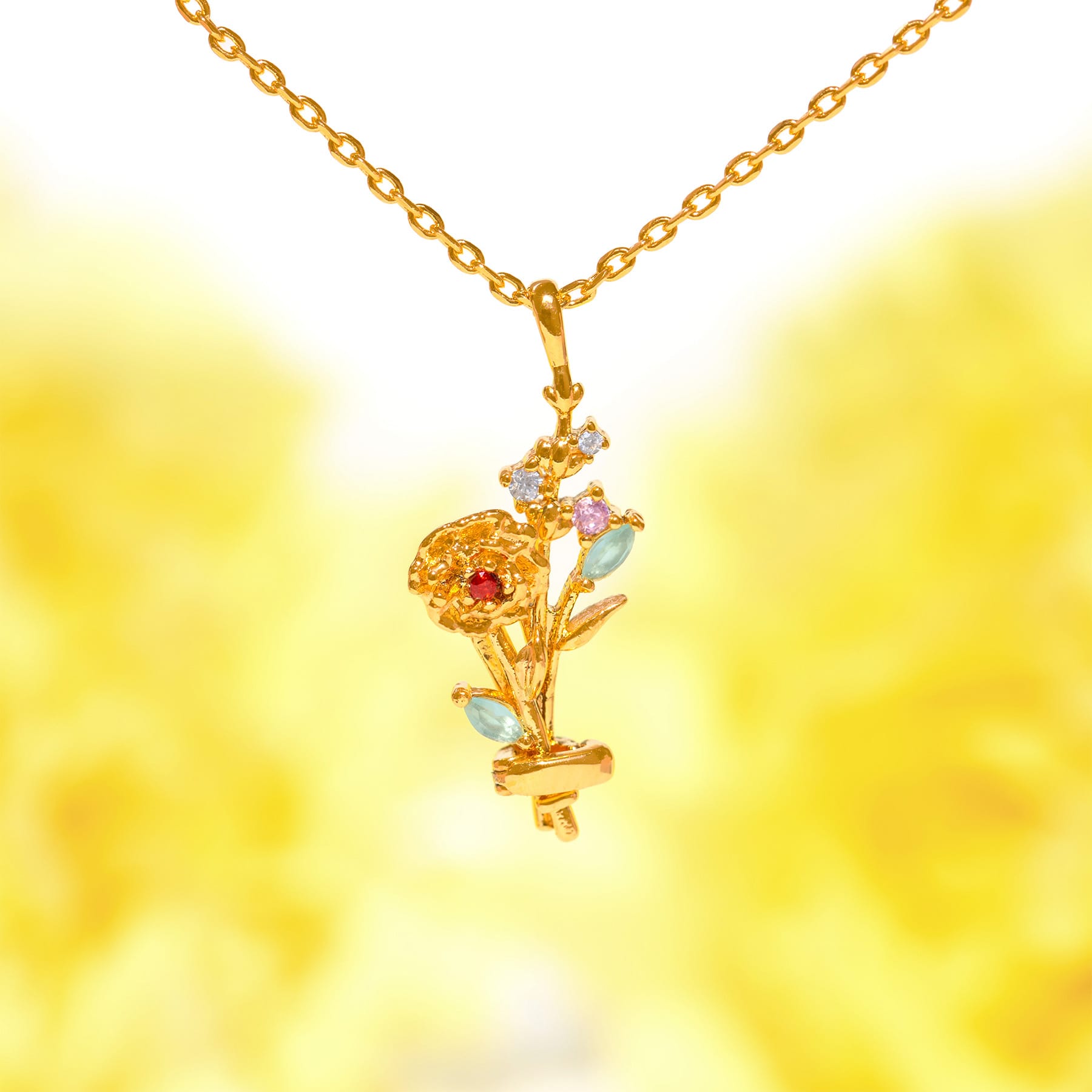 Birth Month Flower for Necklace