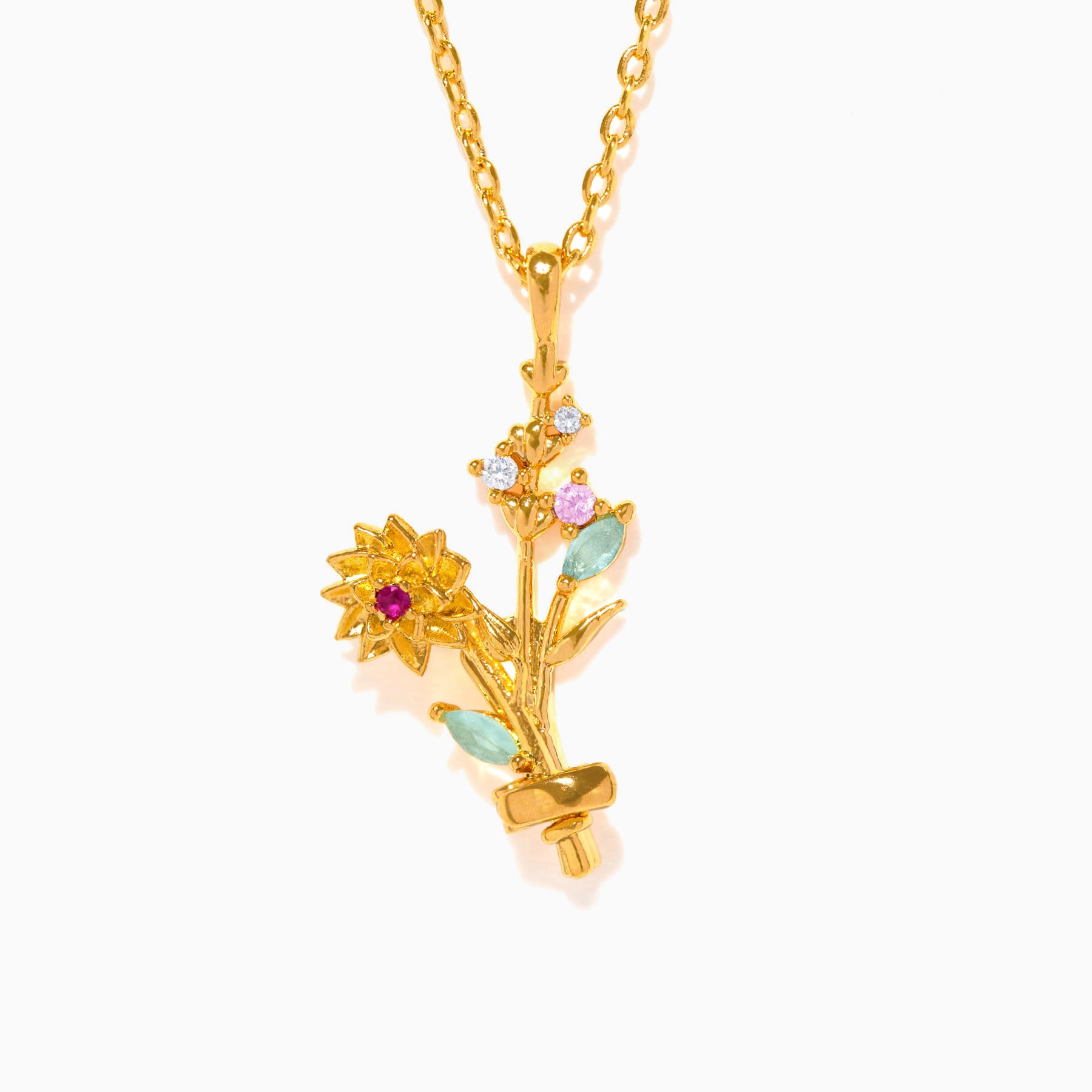 Birth Month Flower Necklace Bundle