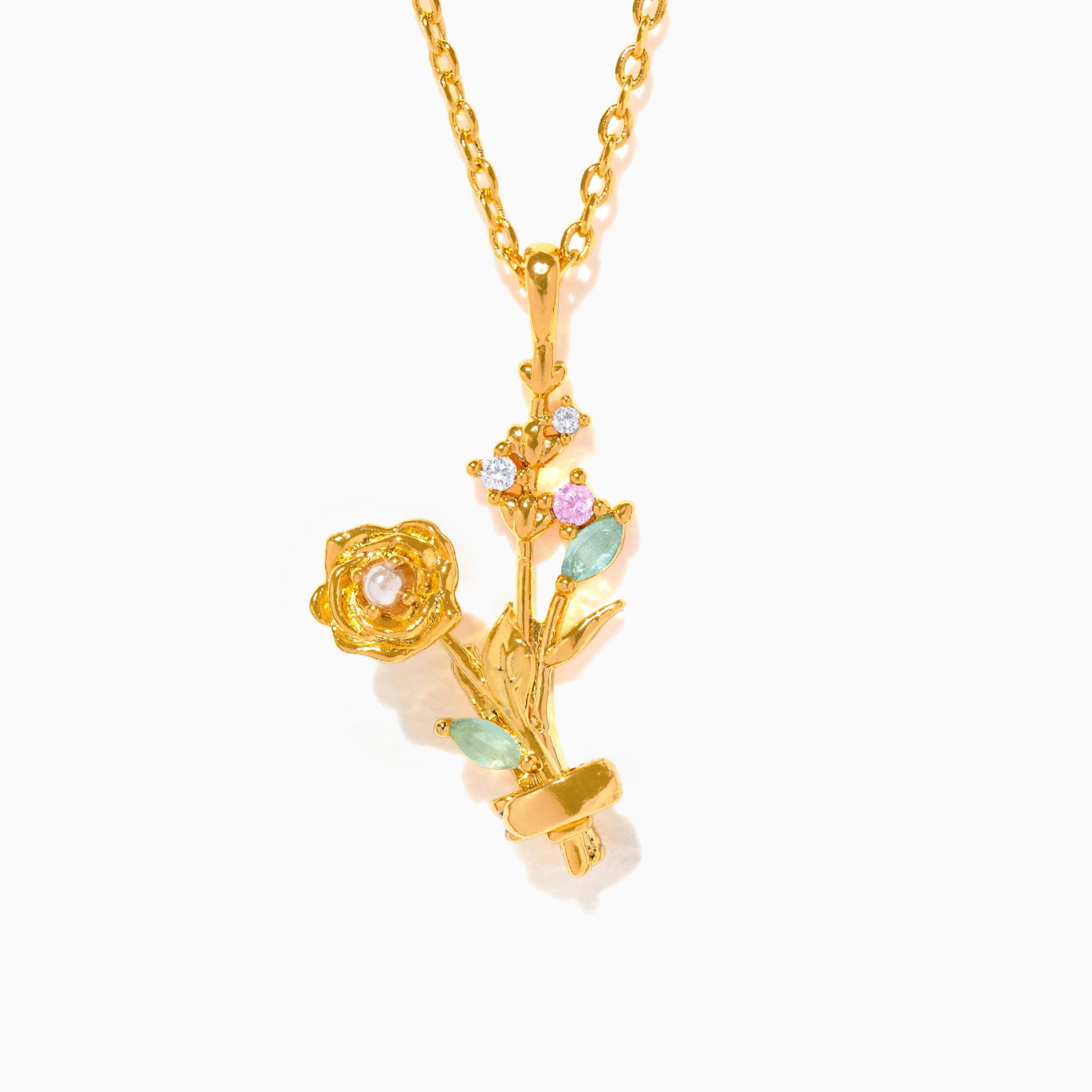 Birth Month Flower Necklace Bundle