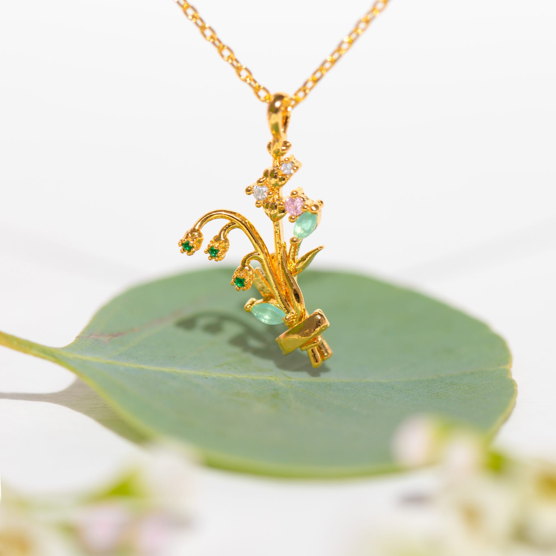 Birth Month Flower for Necklace