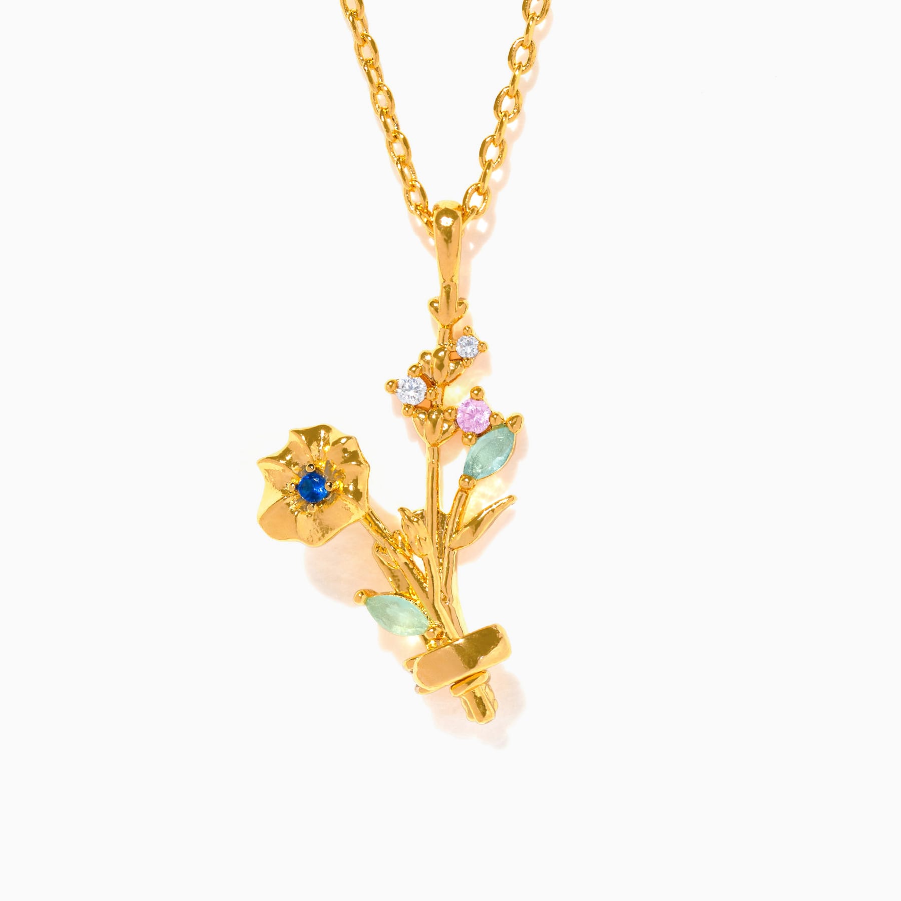 Birth Month Flower Necklace Bundle