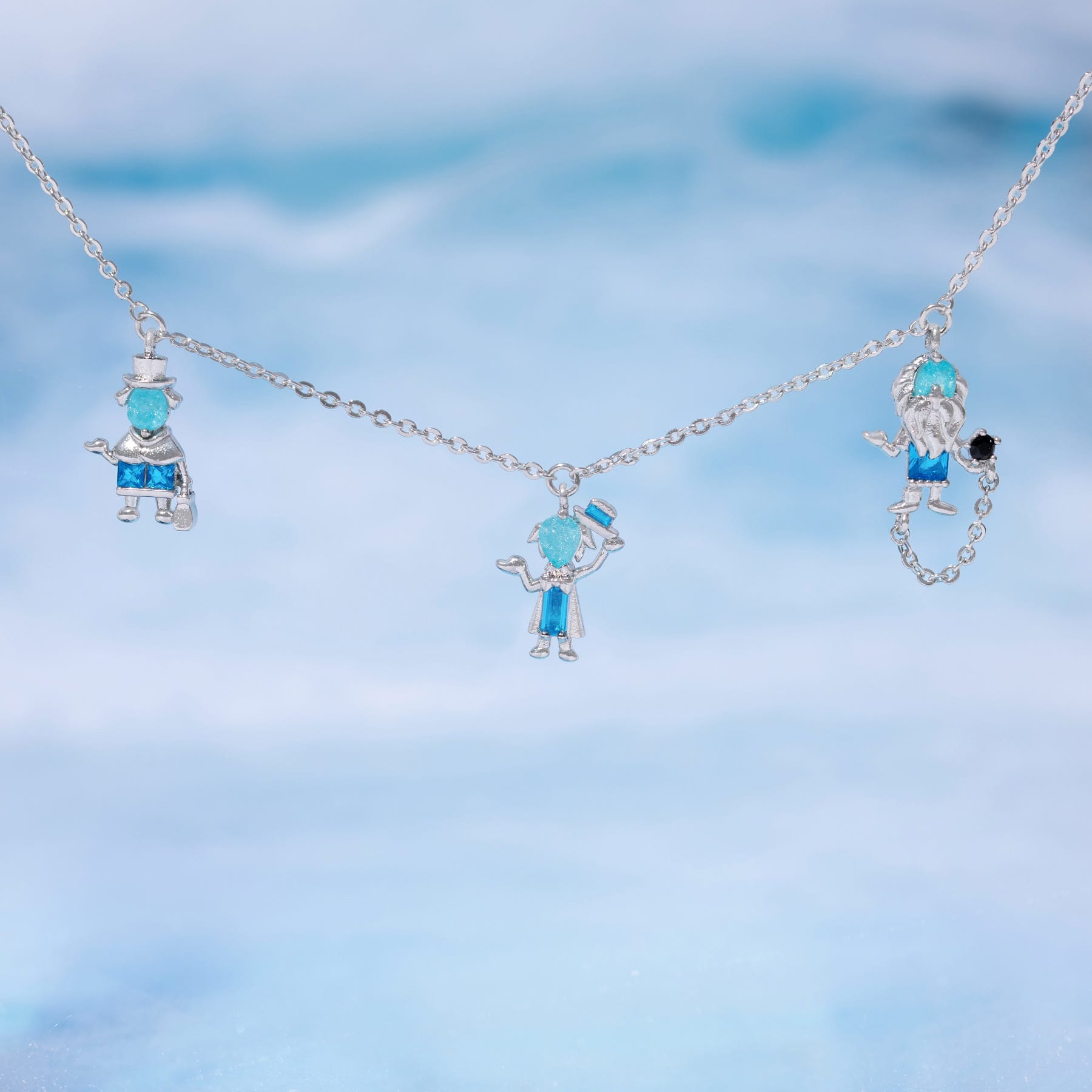 Disney Haunted Mansion Hitchhiking Ghosts Necklace