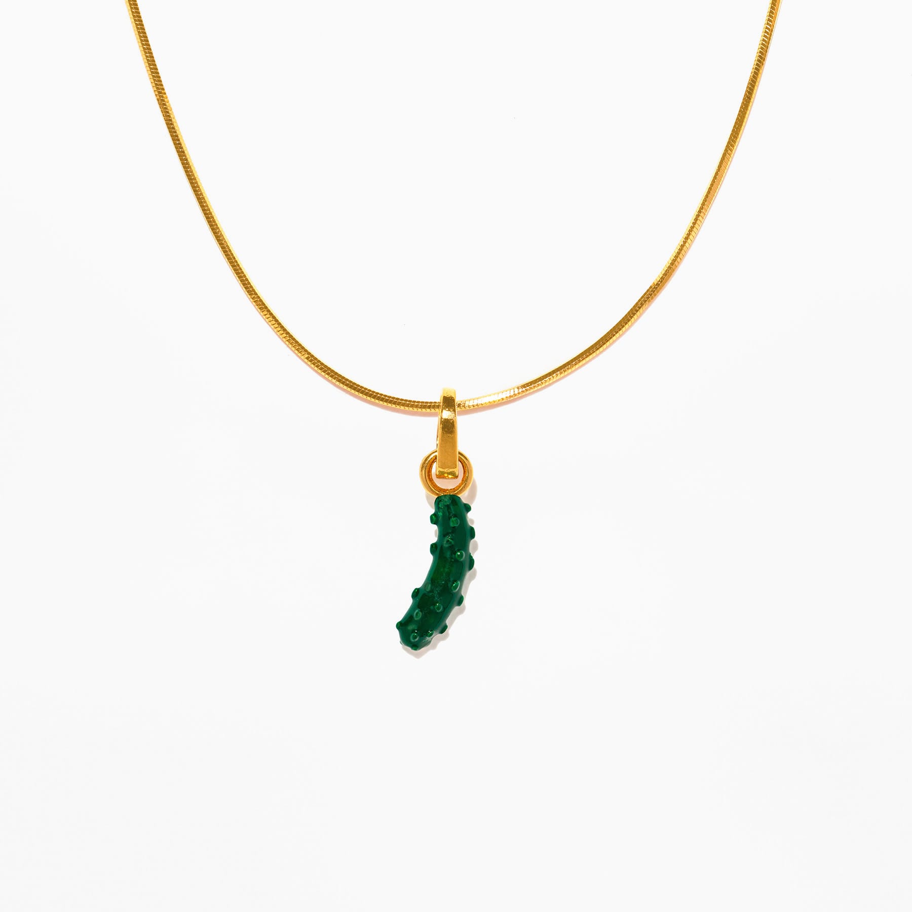 In A Pickle Charm Necklace