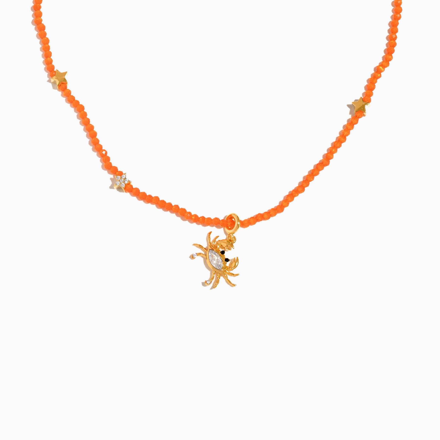 Sandy Crab Beaded Necklace – Girls Crew
