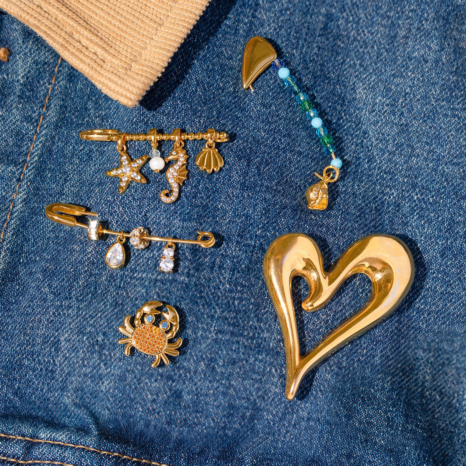 Sea Treasures Brooch Pin