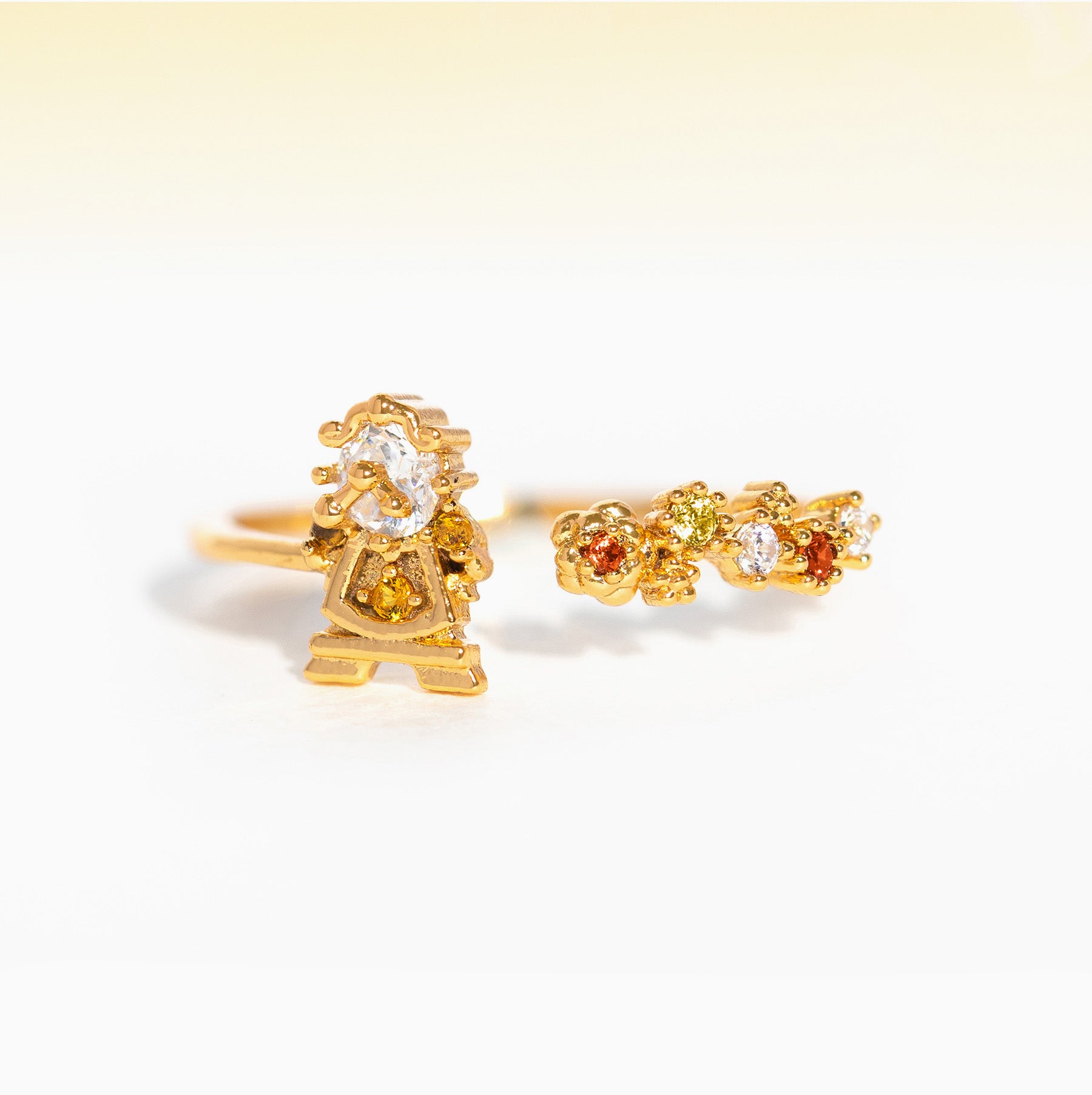 Disney Beauty & The Beast Cogsworth Ring