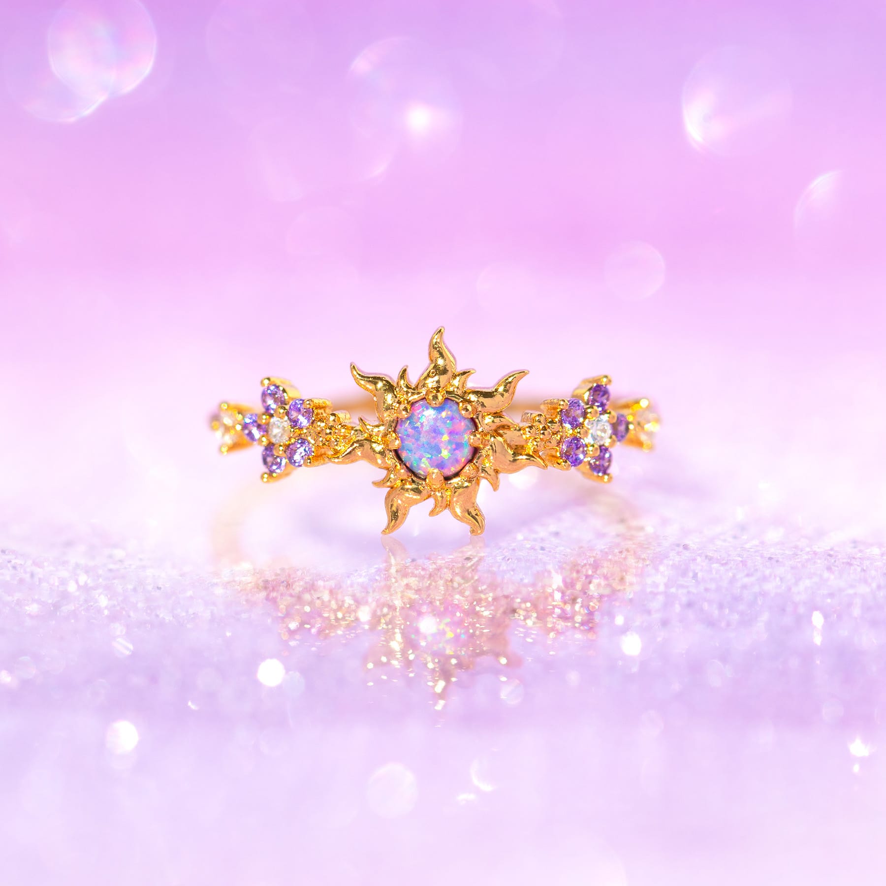 Disney Tangled Corona's Crest Sun Sterling Silver Ring