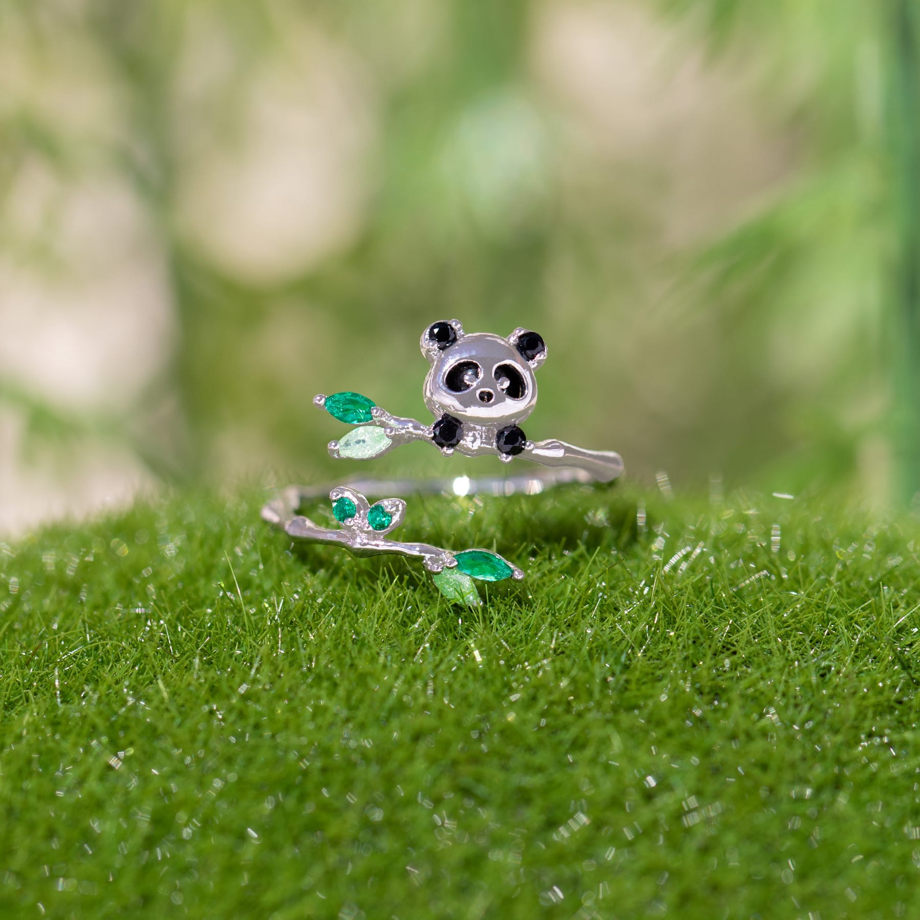 Lucky Panda Adjustable Ring