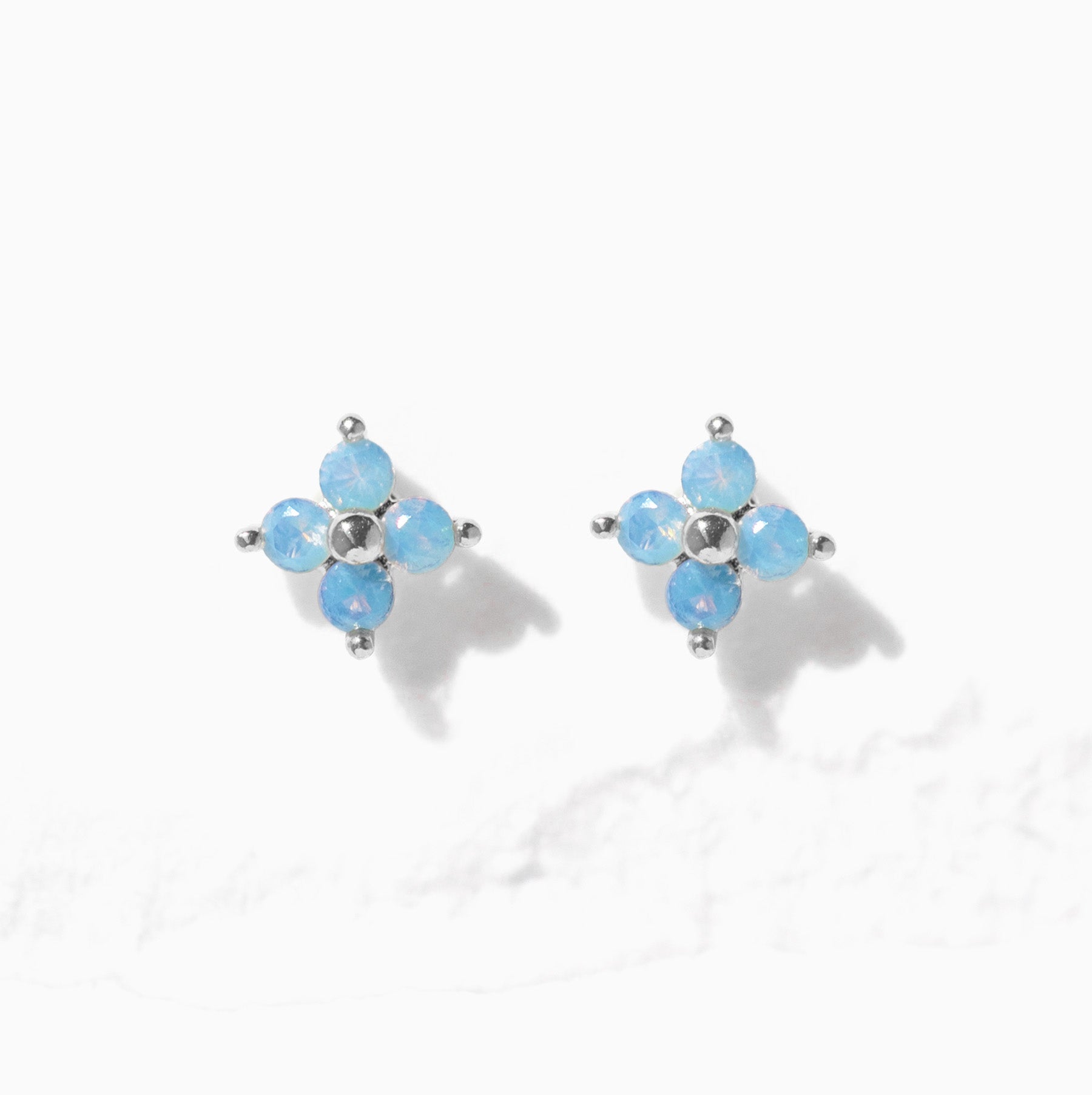 Teeny Tiny Blue Blossom Studs