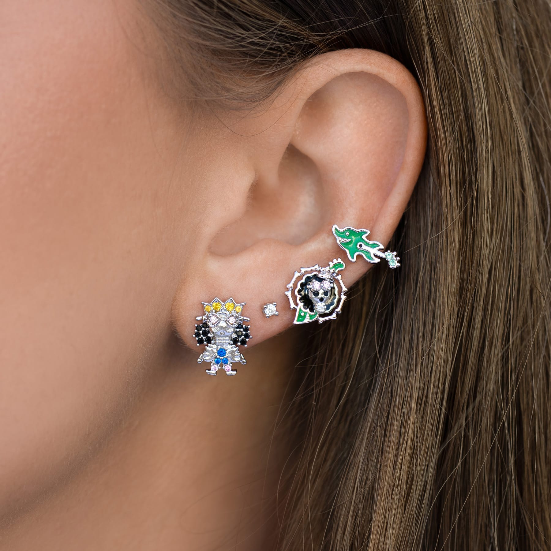 One Piece Brook Earring Set