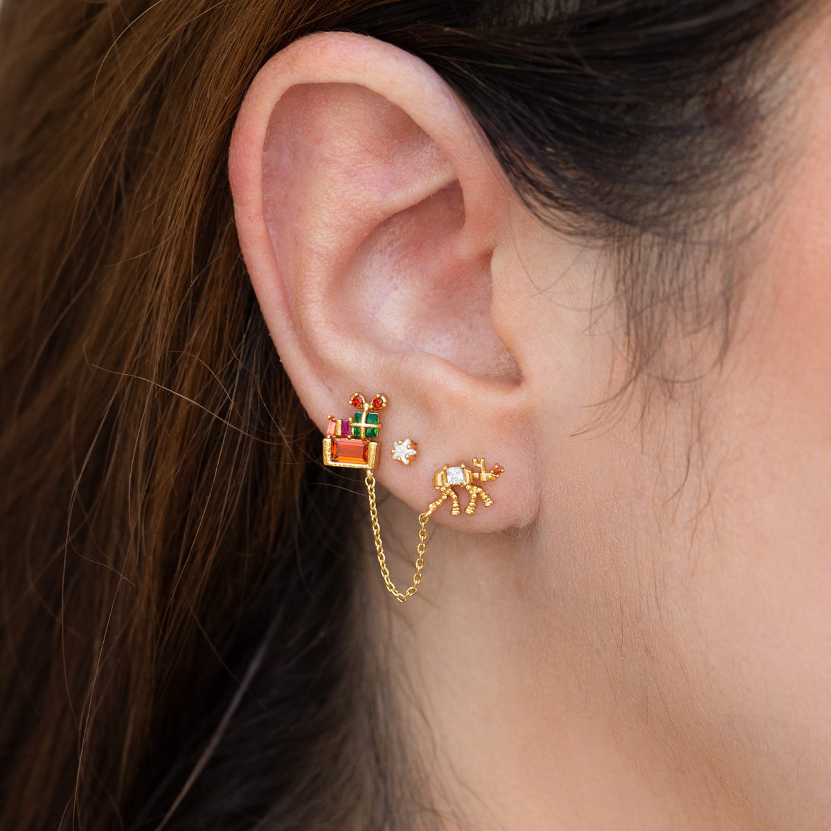 Star Wars™ AT-AT™ Sleigh Ride Double Stud Earring