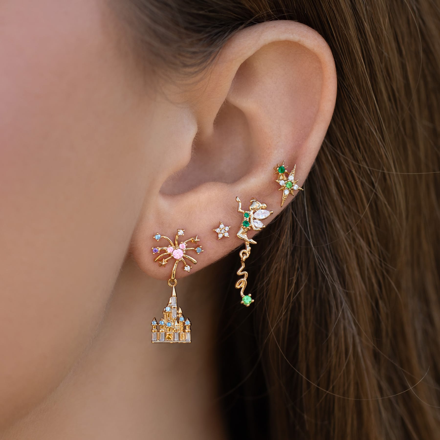 Disney Tinker Bell Pixie Dust Earrings