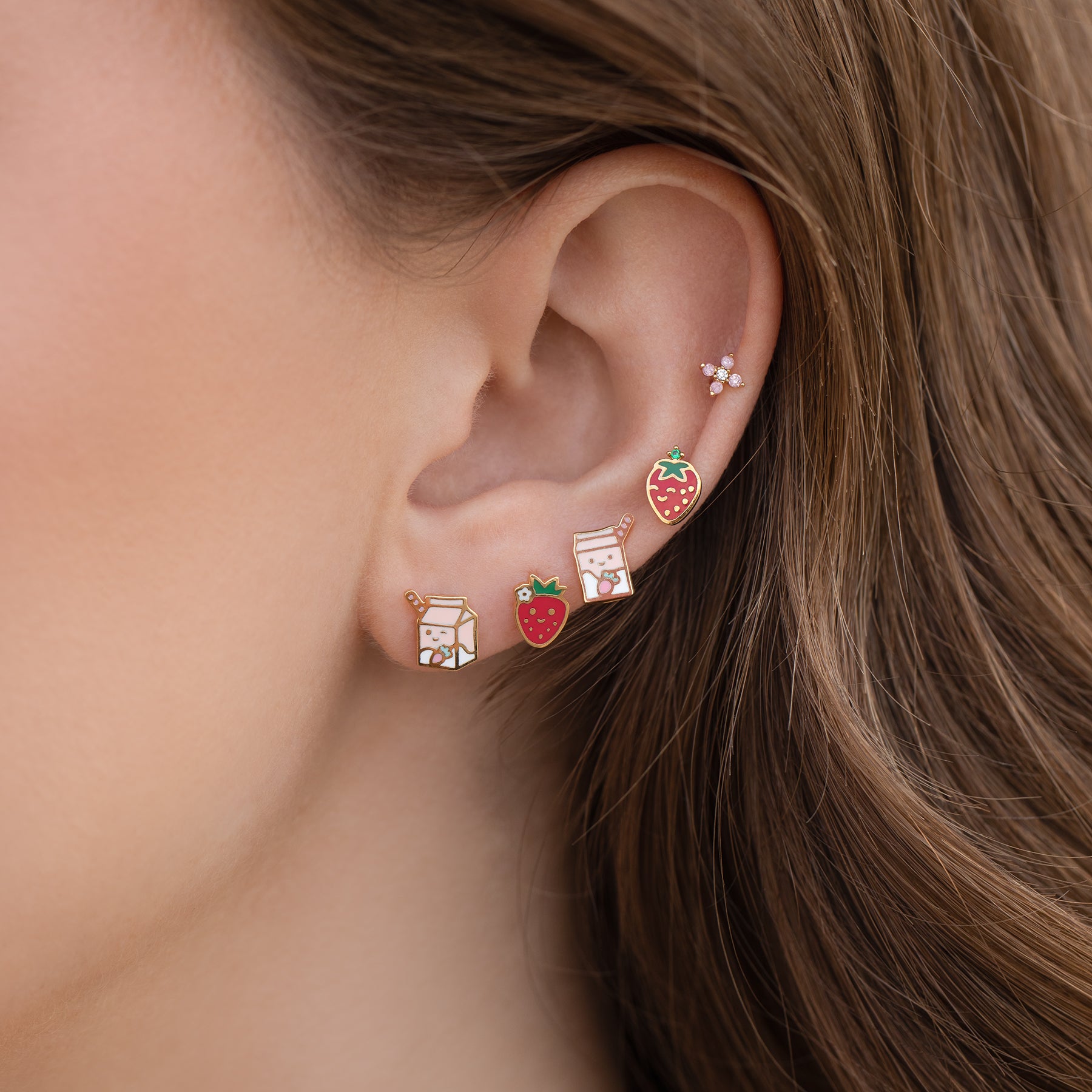 Strawberry Milk Studs