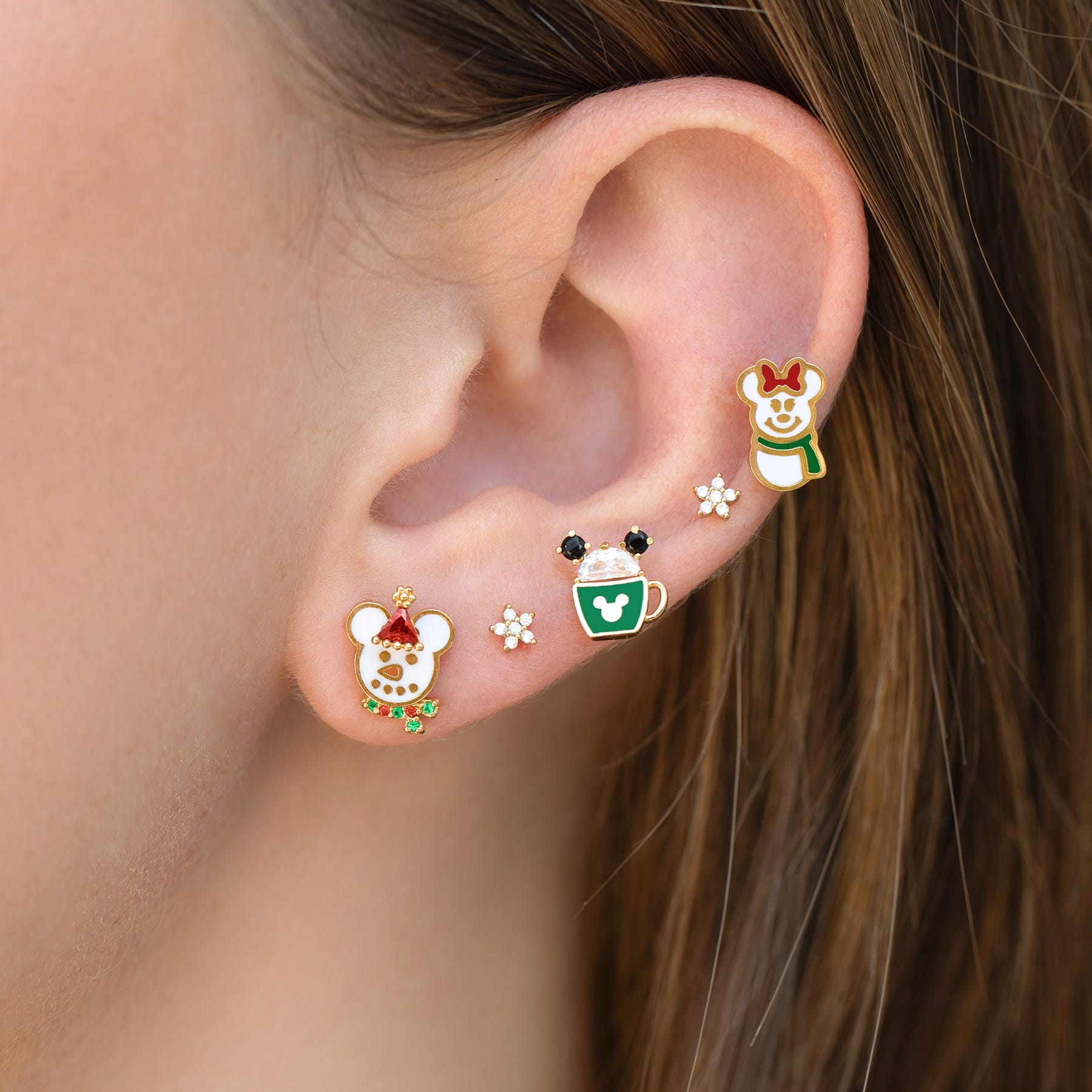 Disney Mickey's Merry Munchies Earring Set