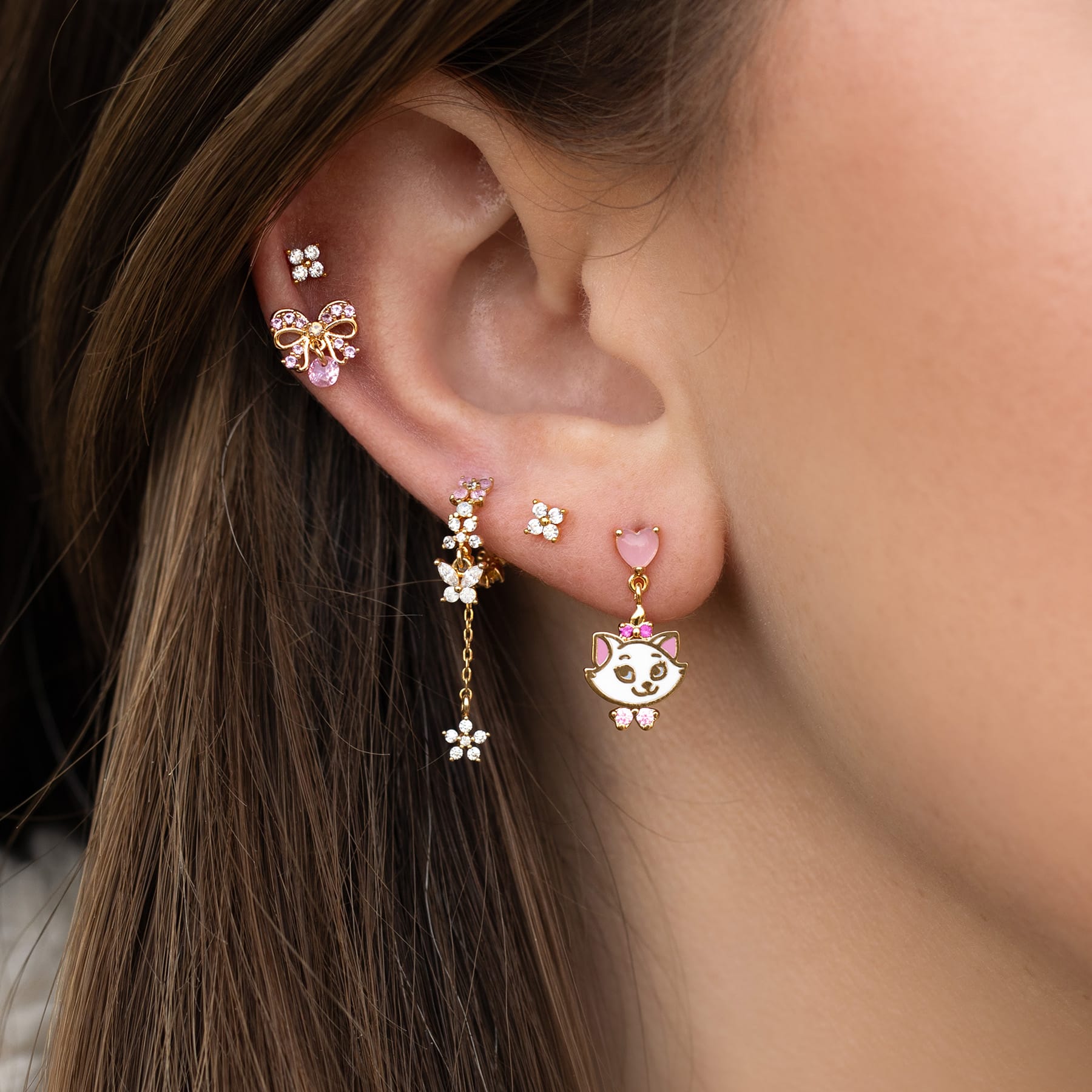 Disney The Aristocats Marie Dangle Earrings
