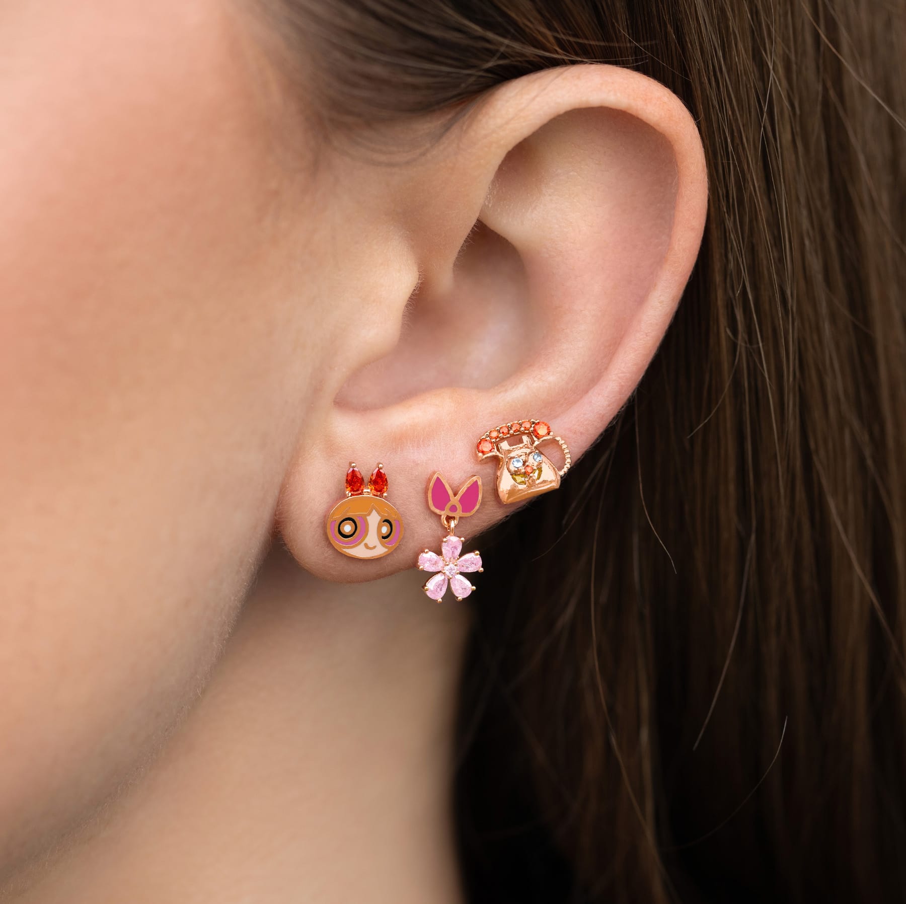 The Powerpuff Girls Blossom Stud Set