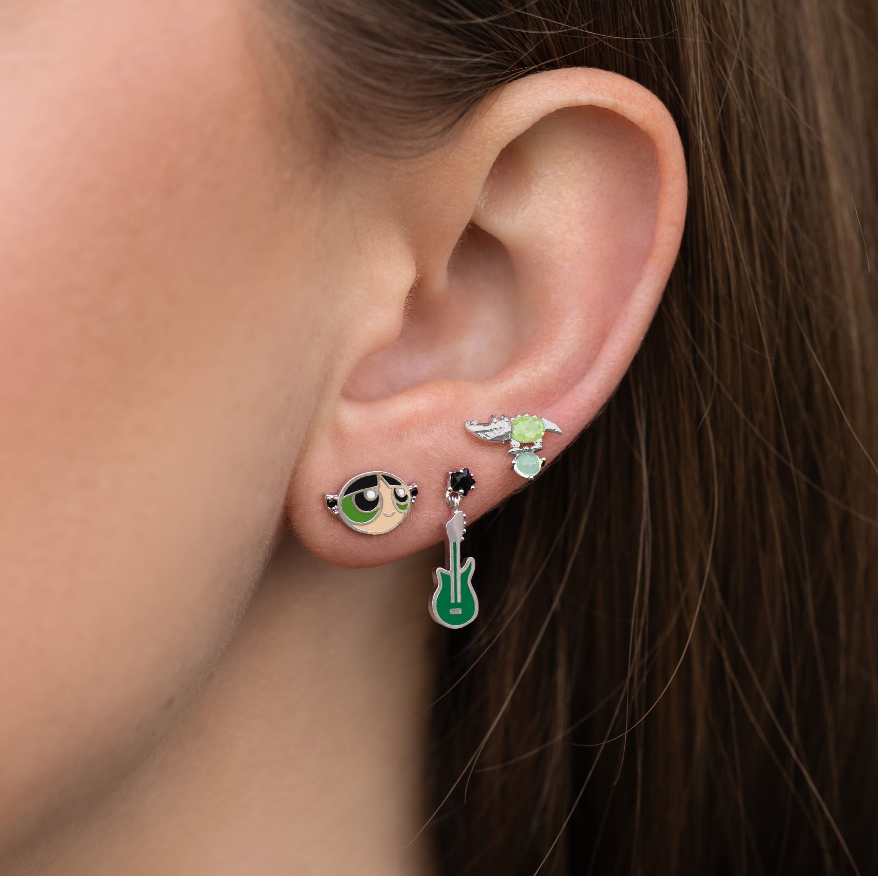 The Powerpuff Girls Buttercup Stud Set