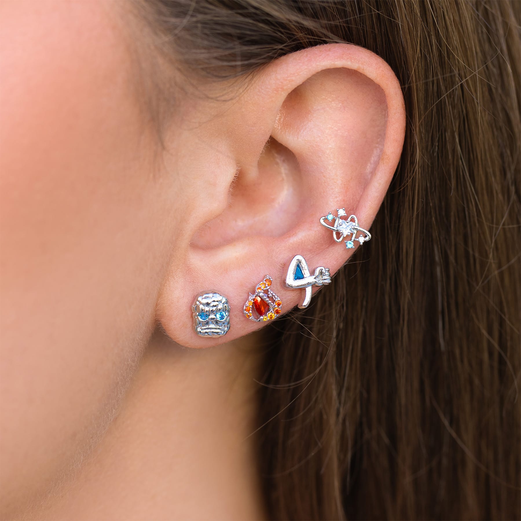 Marvel Studios The Fantasic Four Earring Set